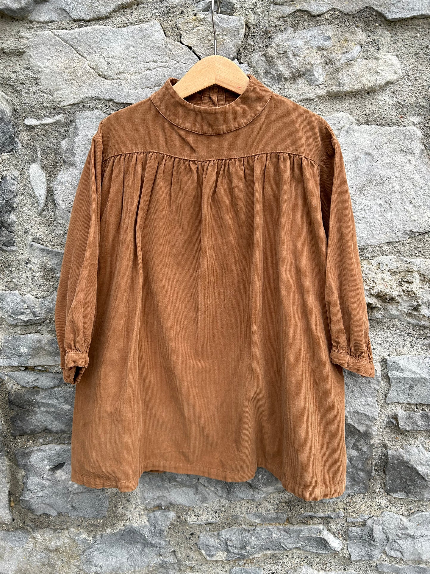 Brown cord dress 3y (98cm)
