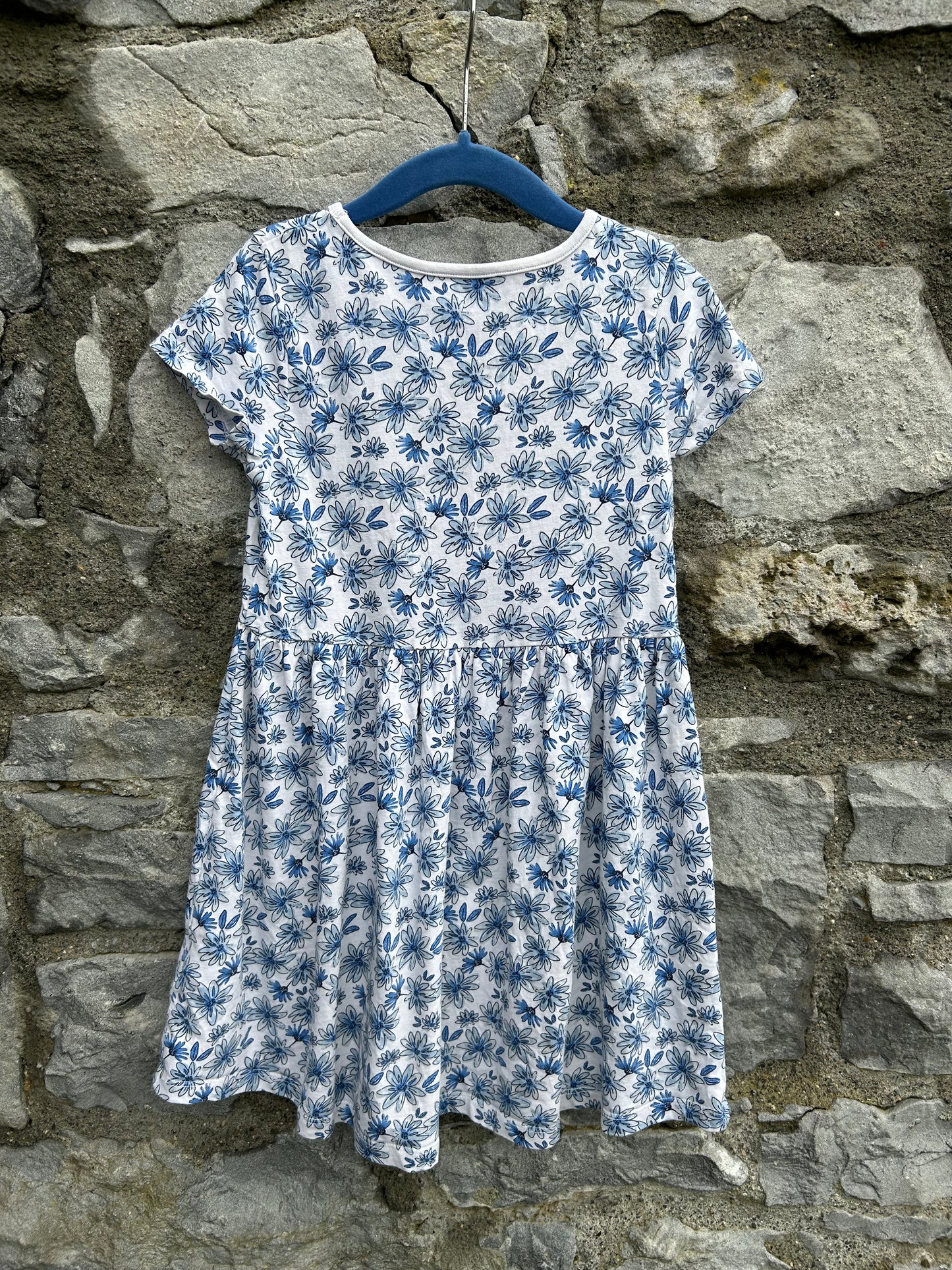Blue floral dress 6-7y (116-122cm)