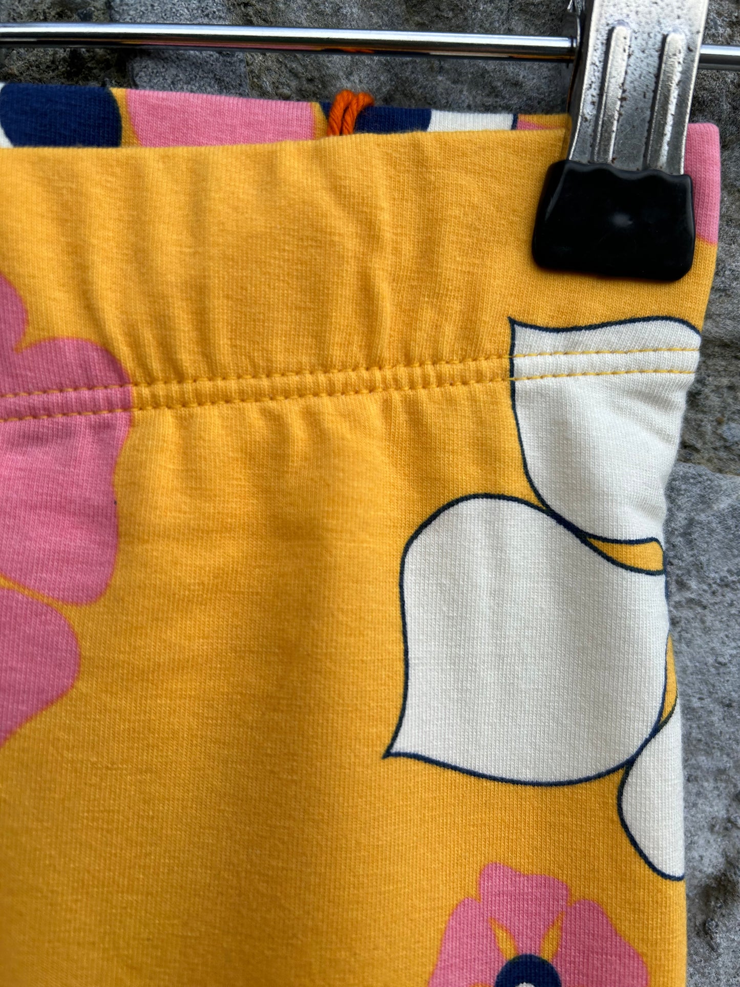 Yellow floral leggings 3y (98cm)
