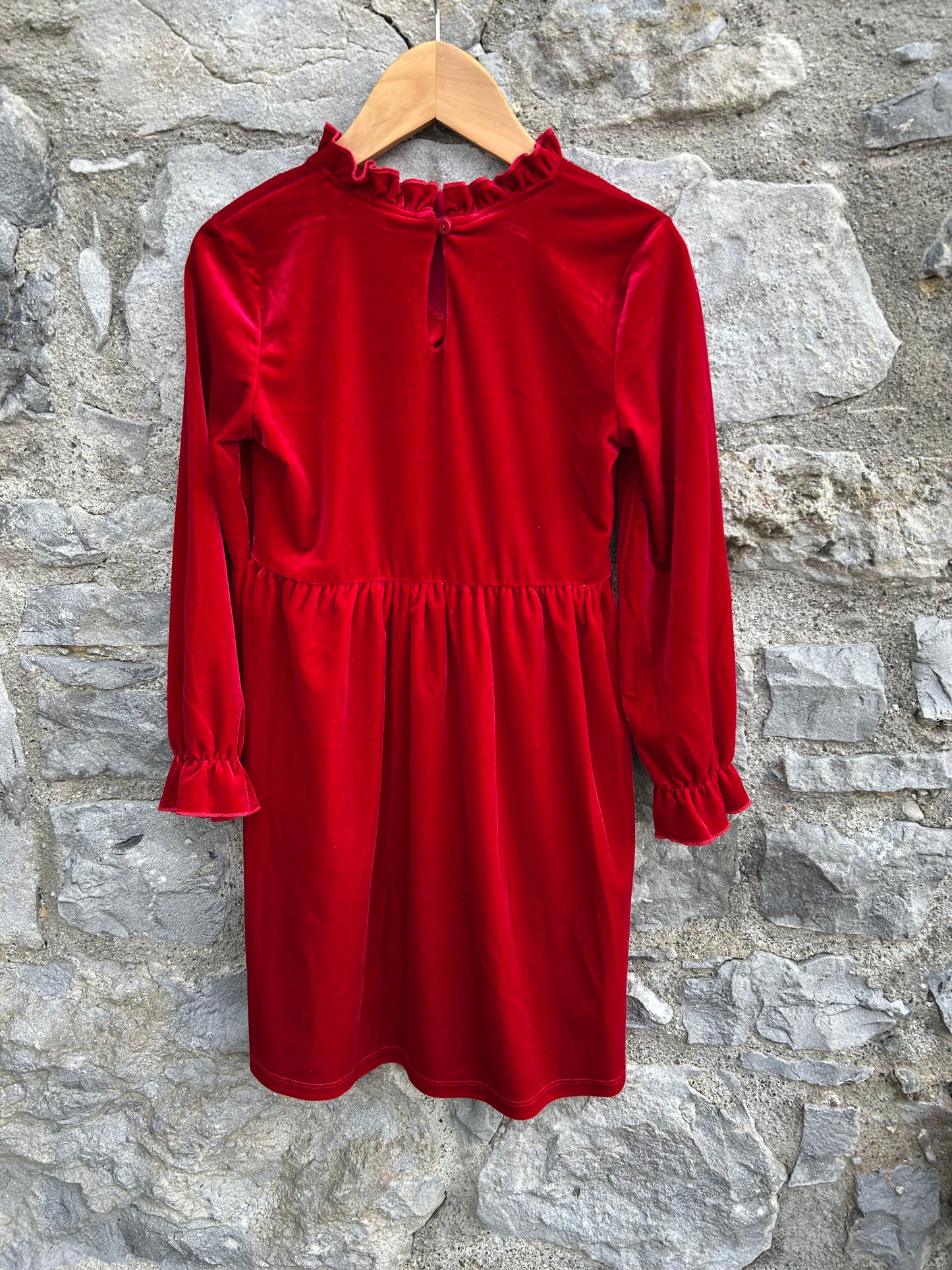 Red velvet dress 8-9y (128-134cm)