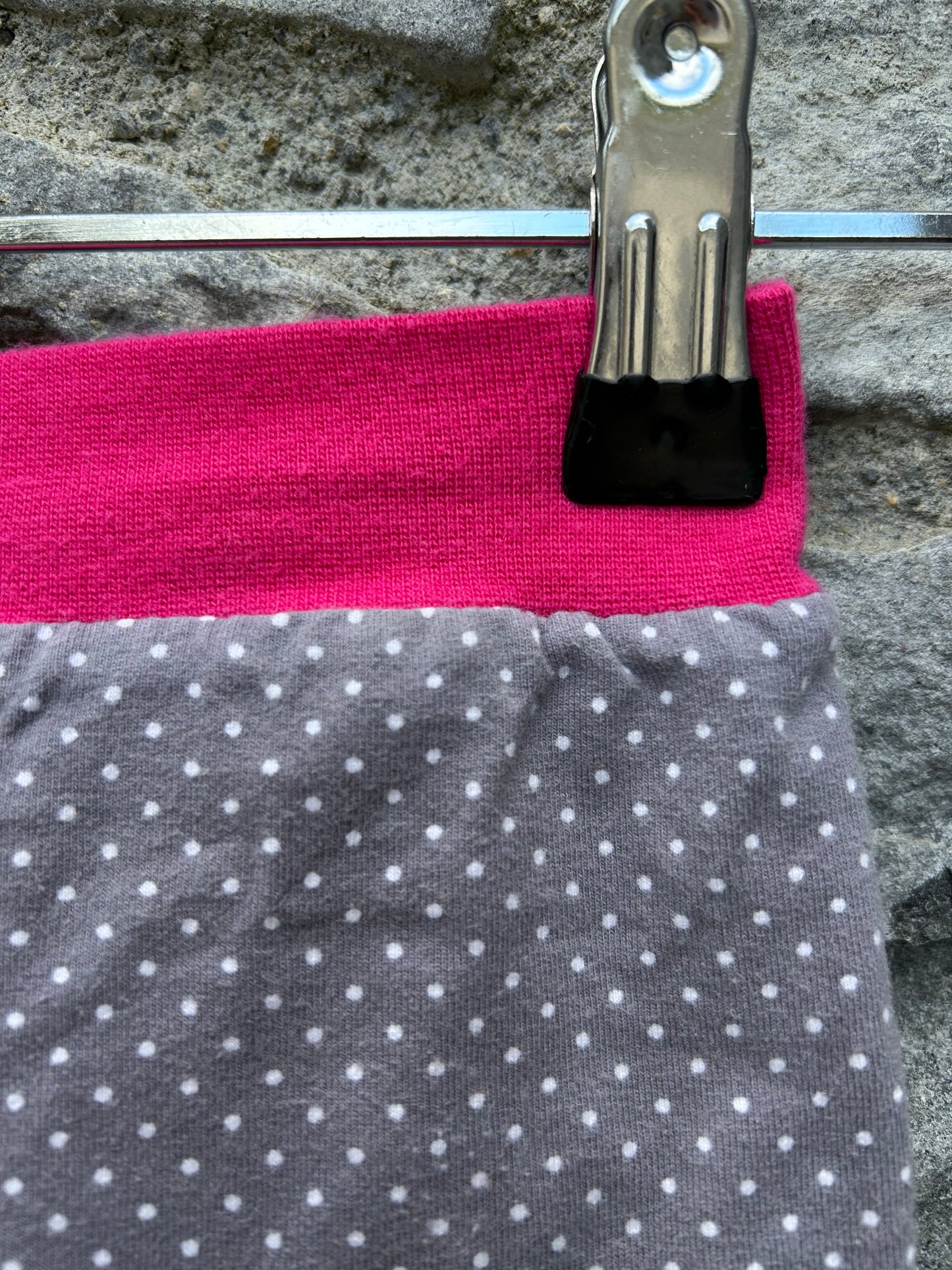 Narwhals pink reversible pants 3-6m (62-68cm)