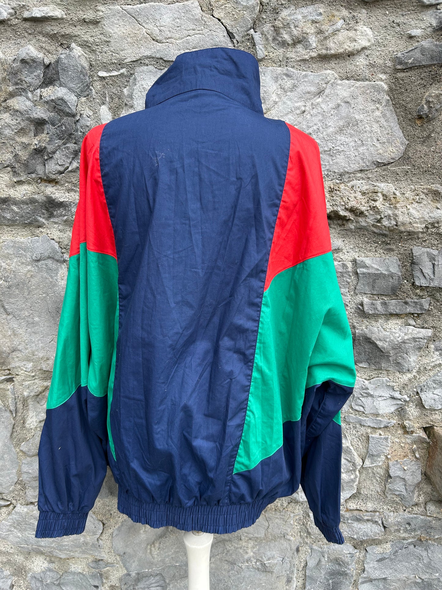 80s navy&green sport jacket Large