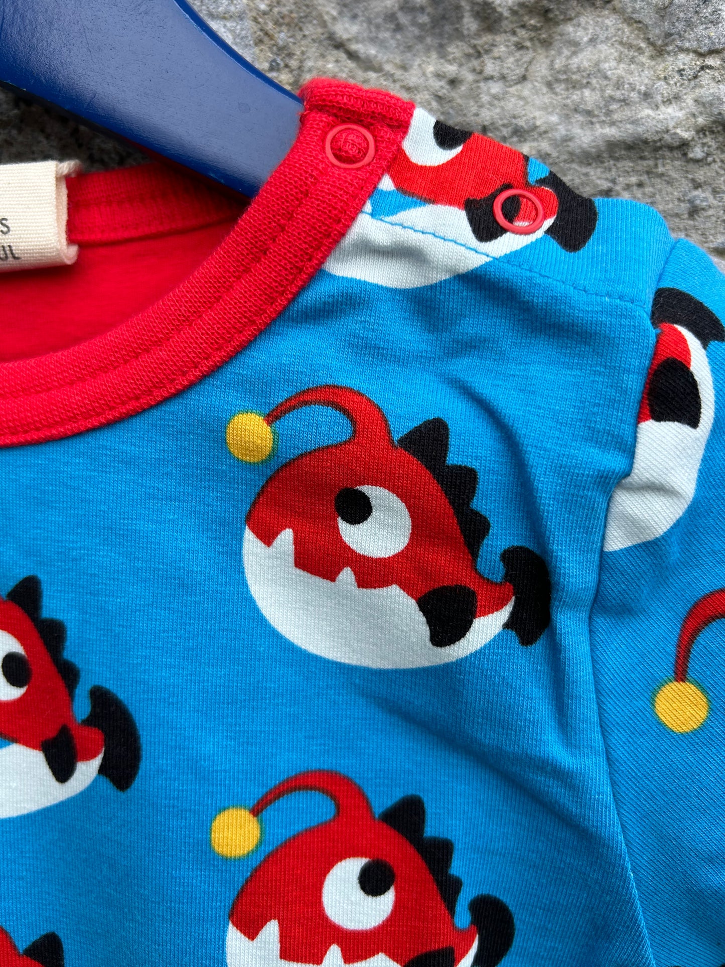 Angler fish blue T-shirt 18-24m (86-92cm)