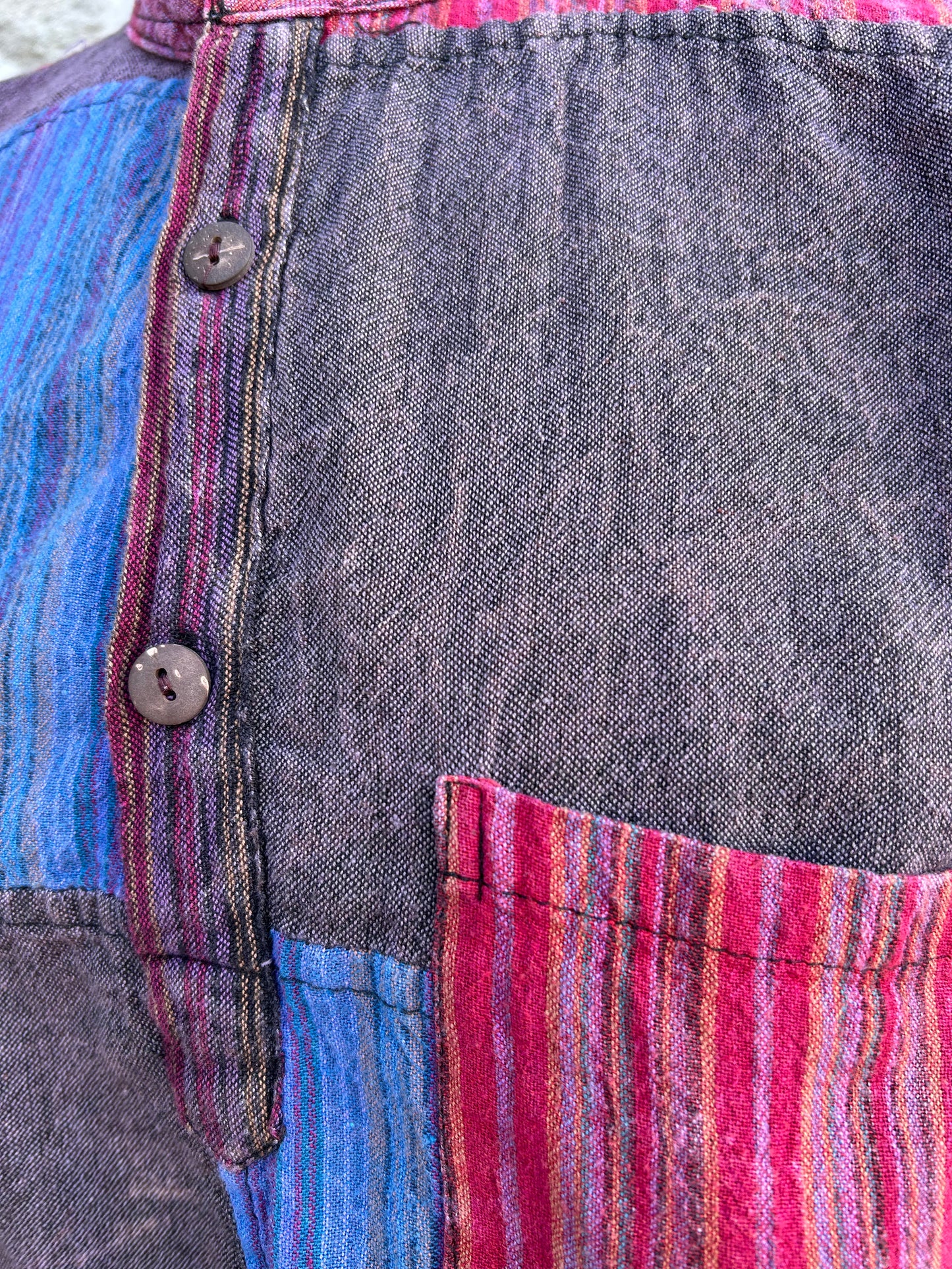 90s patchwork shirt uk 14