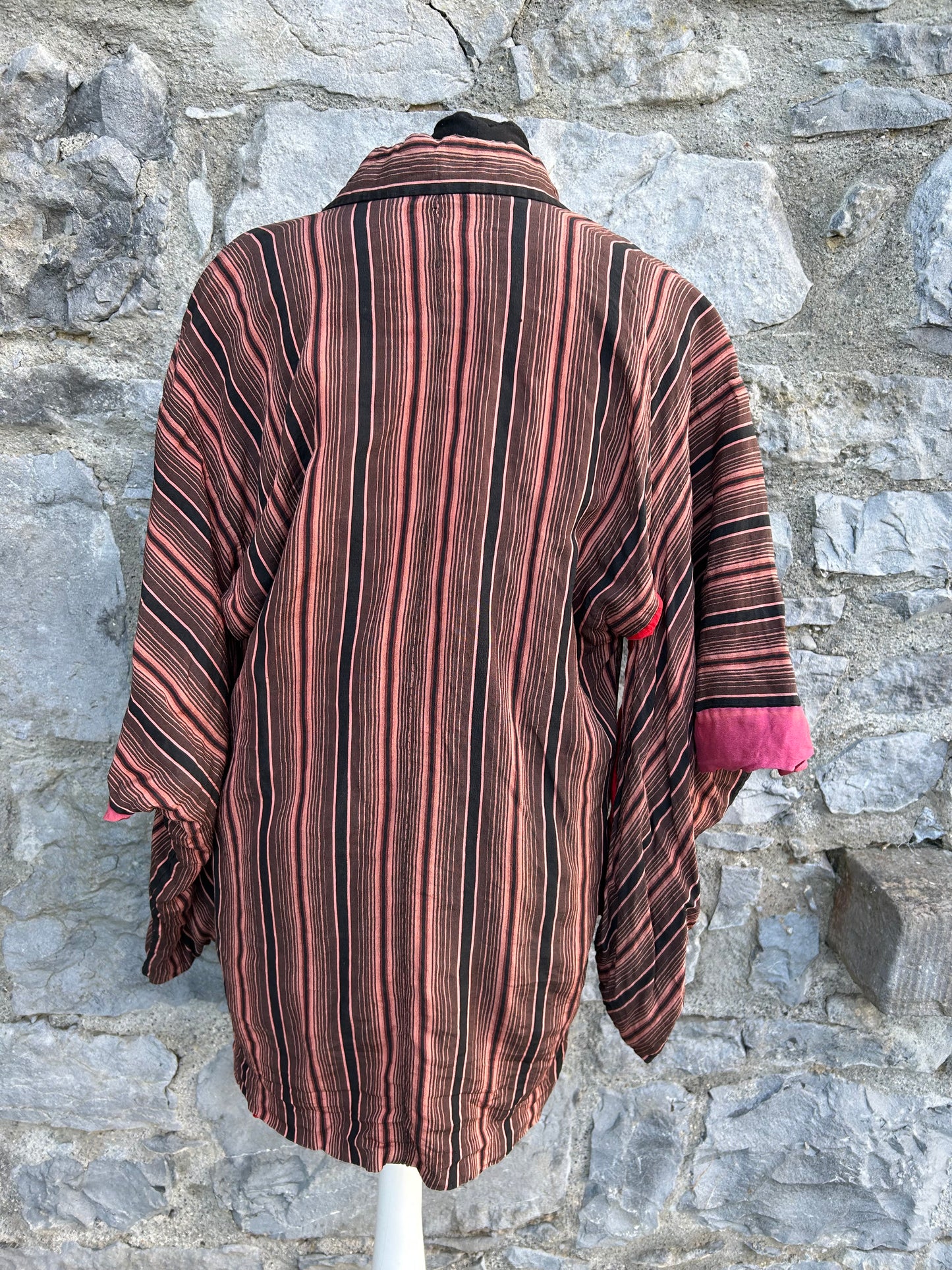 Brown stripy kimono uk 10