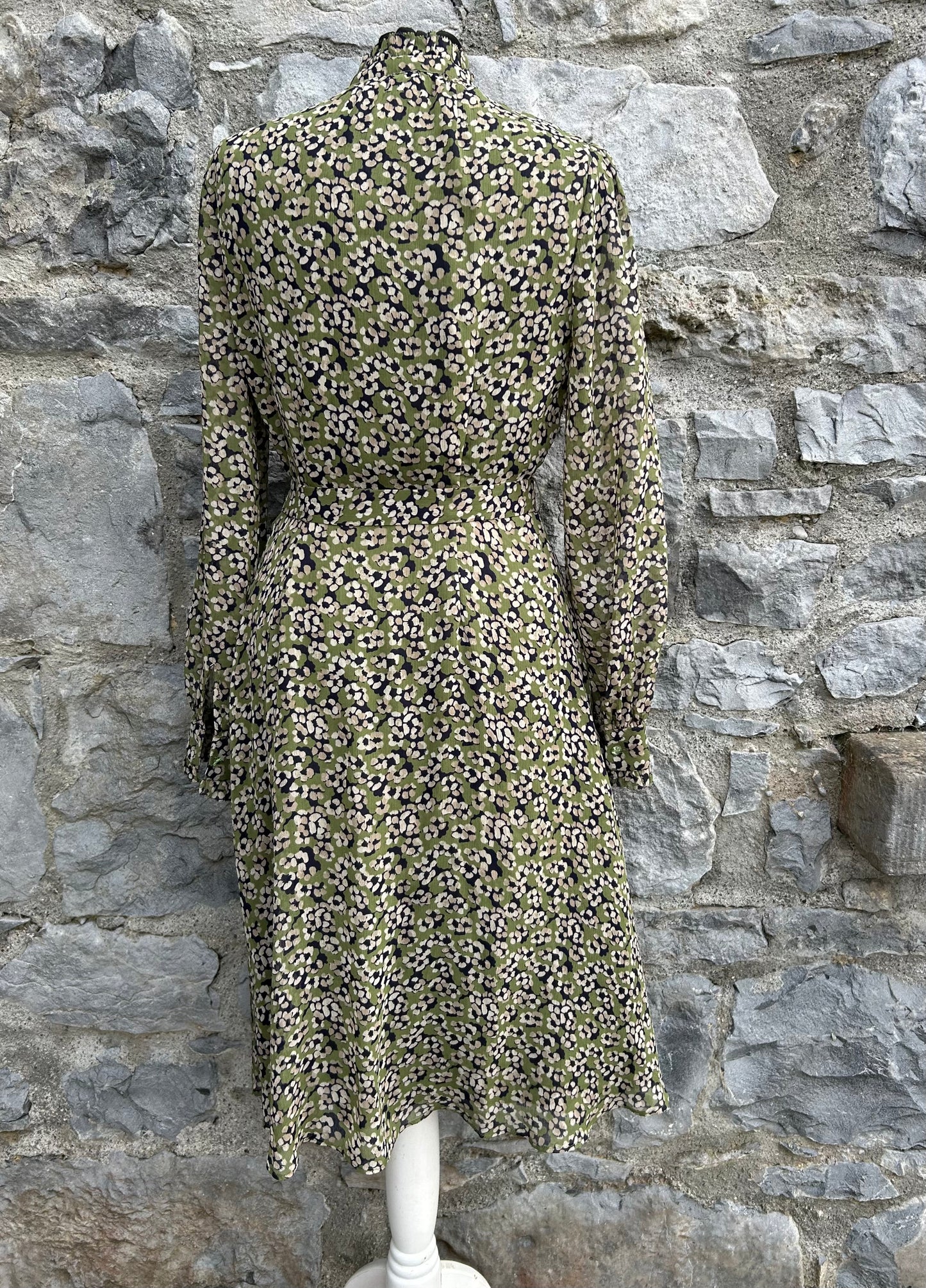 Floral green dress uk 10