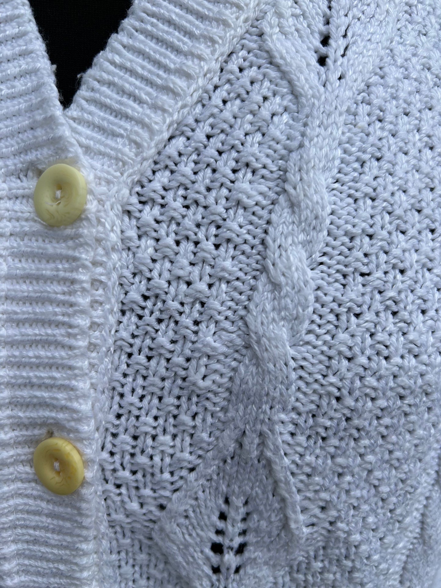 90s white cardigan uk 12-14