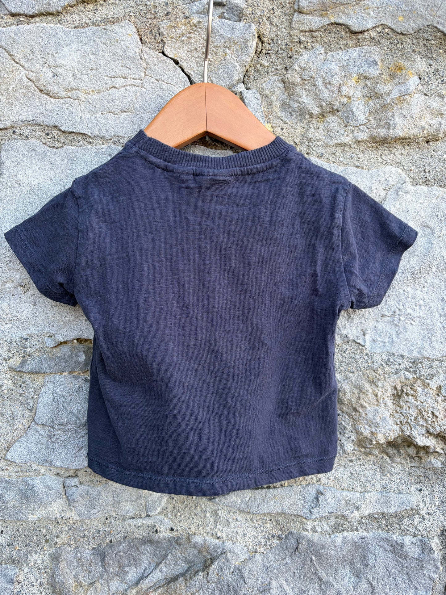 Wolf navy T-shirt 3-6m (62-68cm)