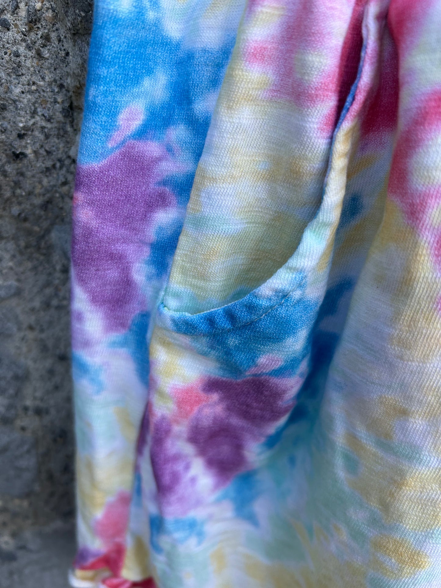 Colourful tie-dye jumpsuit 10y (140cm)
