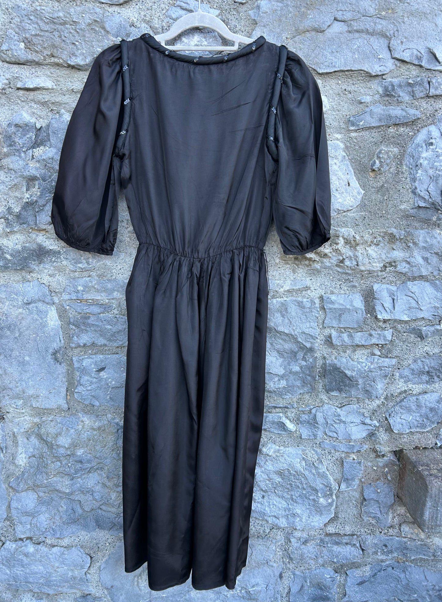 80s black dress uk 6