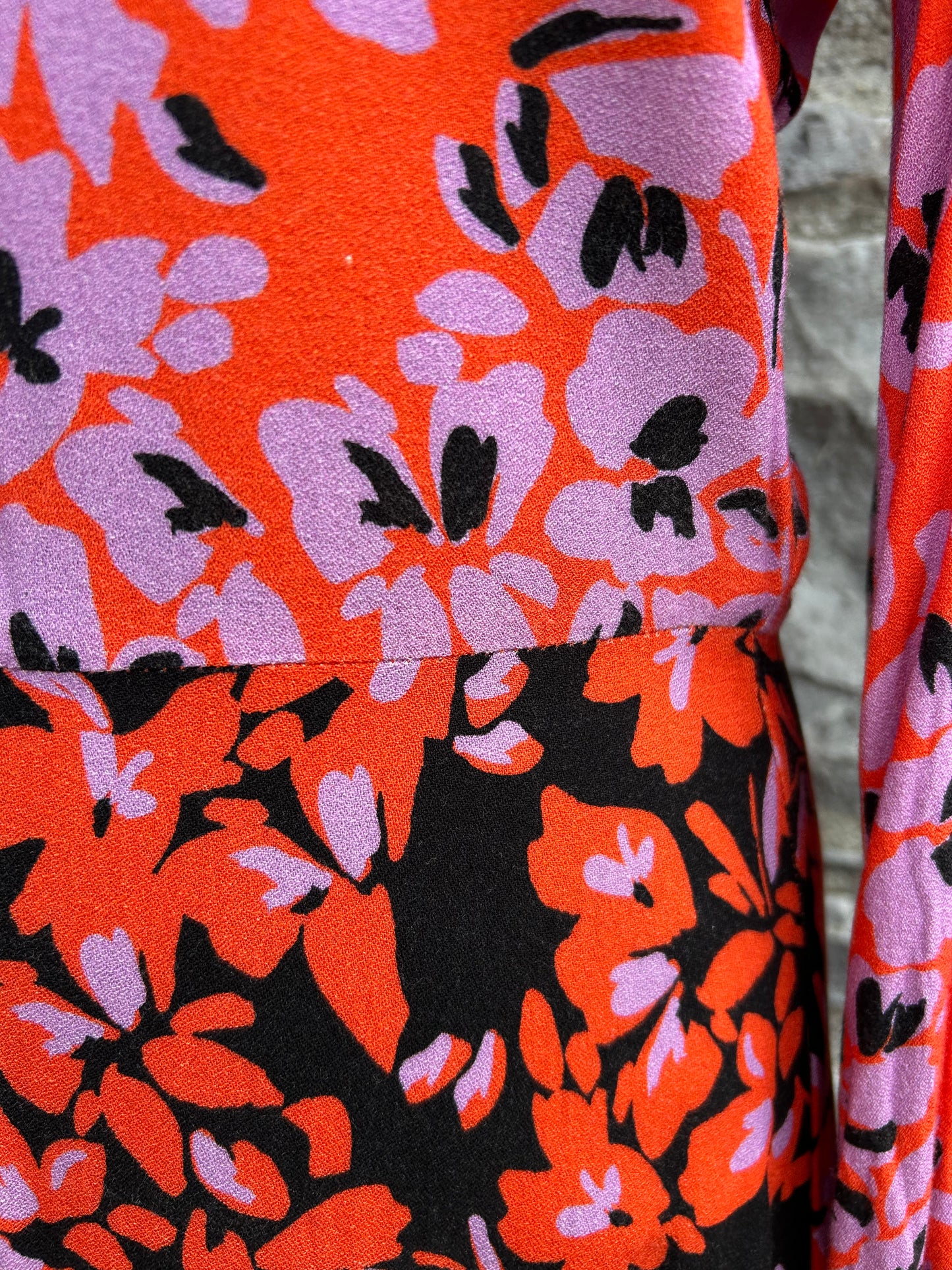 Pink&red floral maxi dress uk 10