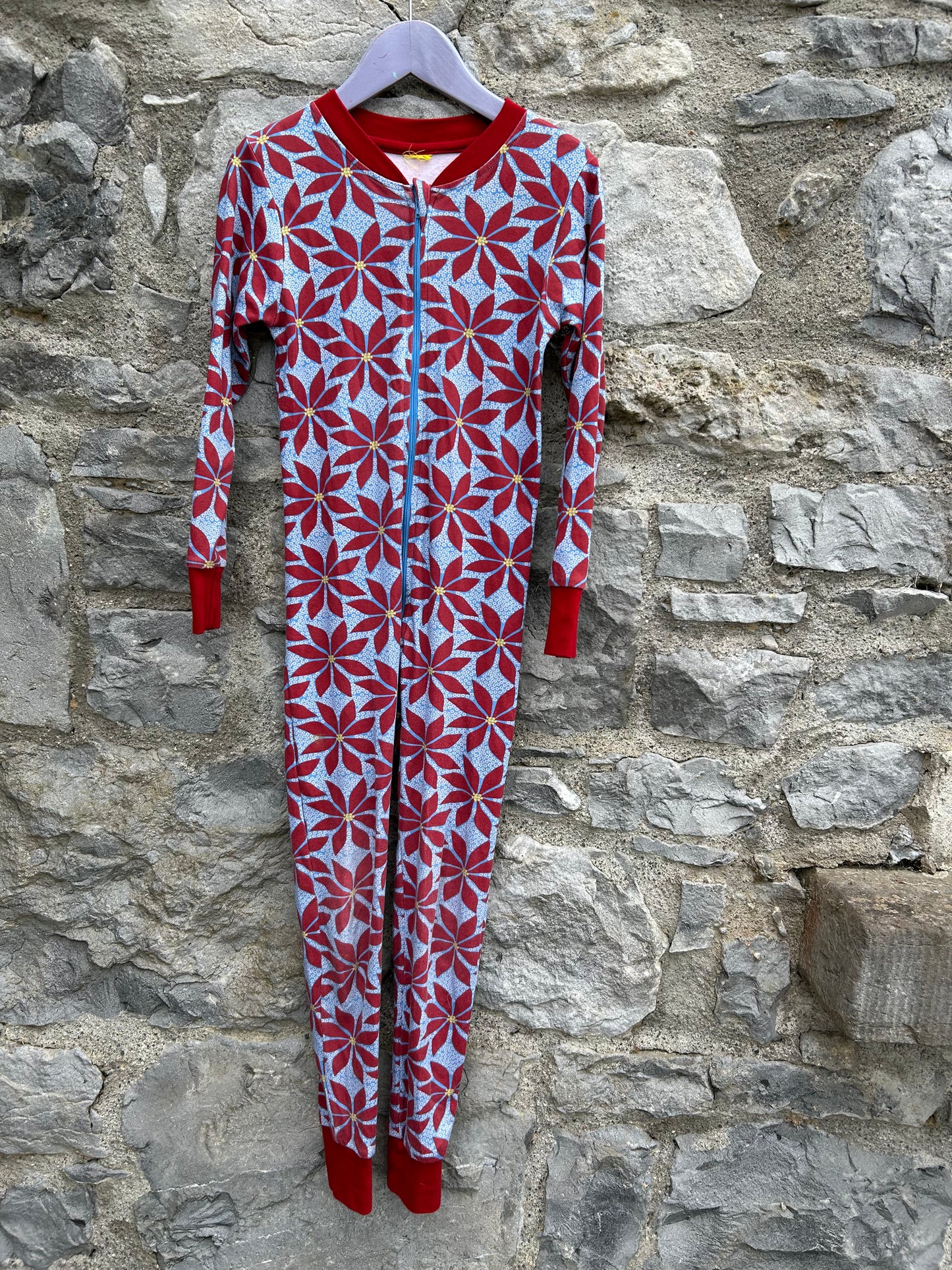 Poinsettia onesie 7-8y (122-128cm)