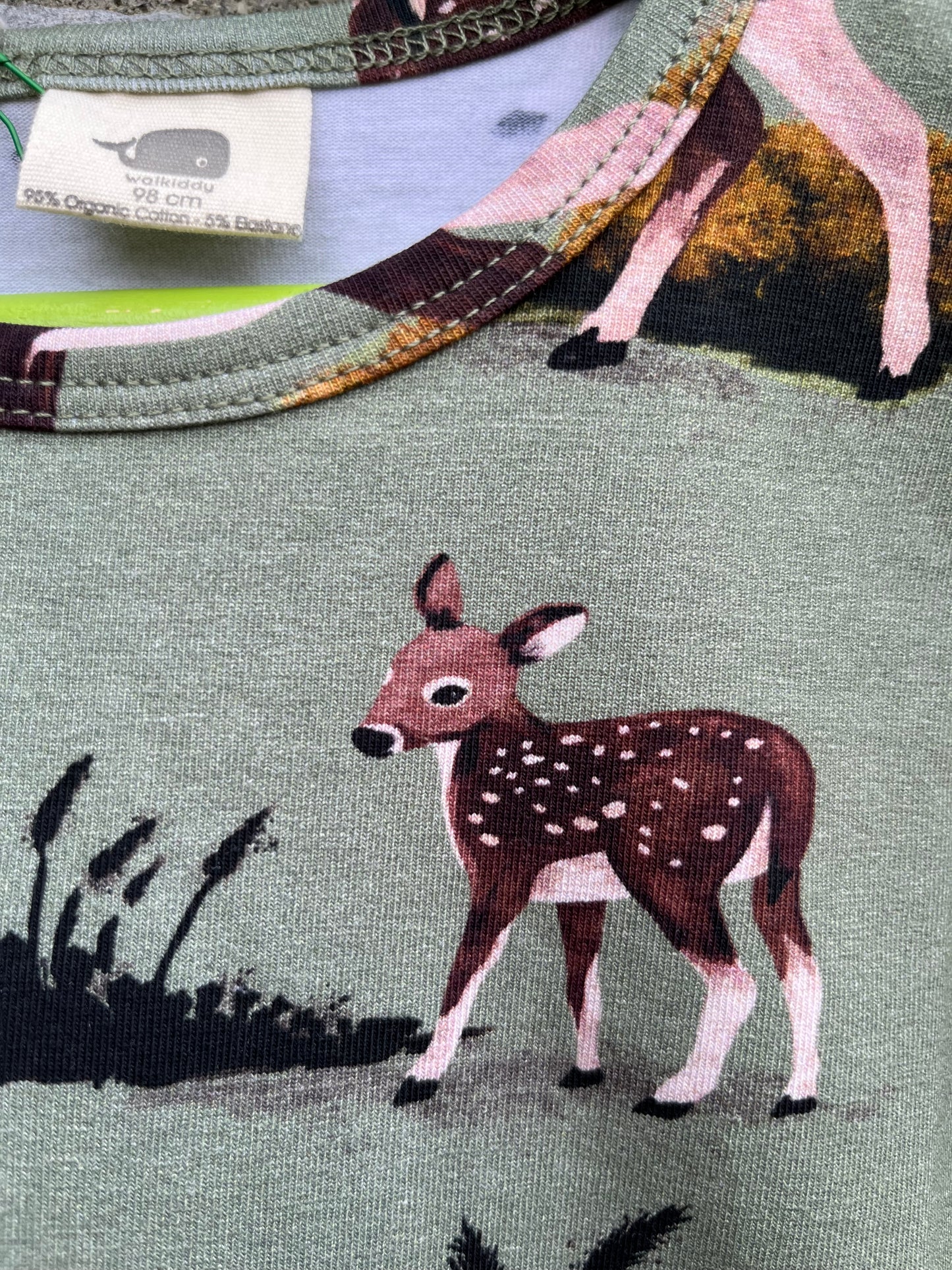 Deer khaki top 3y (98cm)