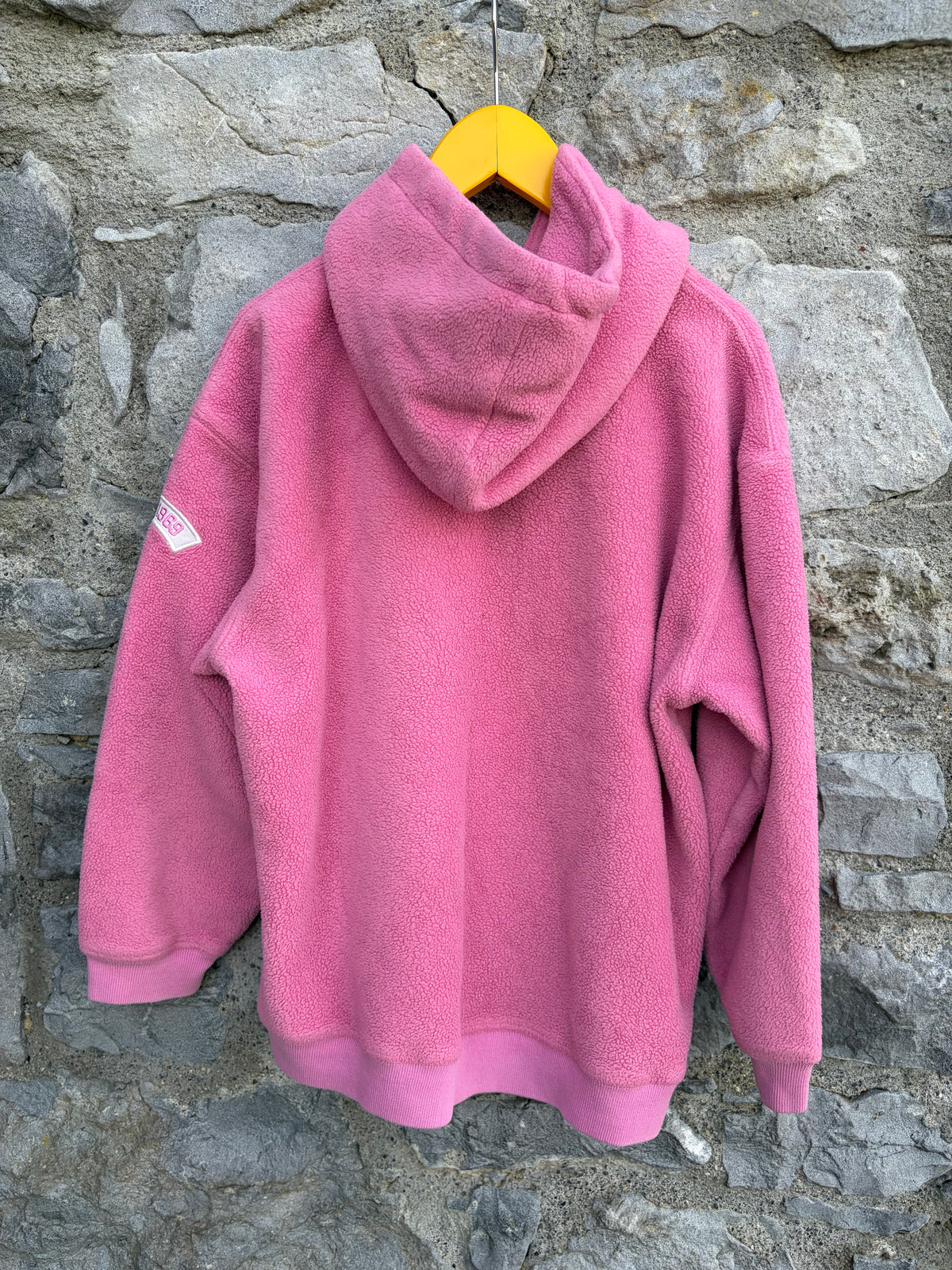 Pink fleece hoodie 10y (140cm)