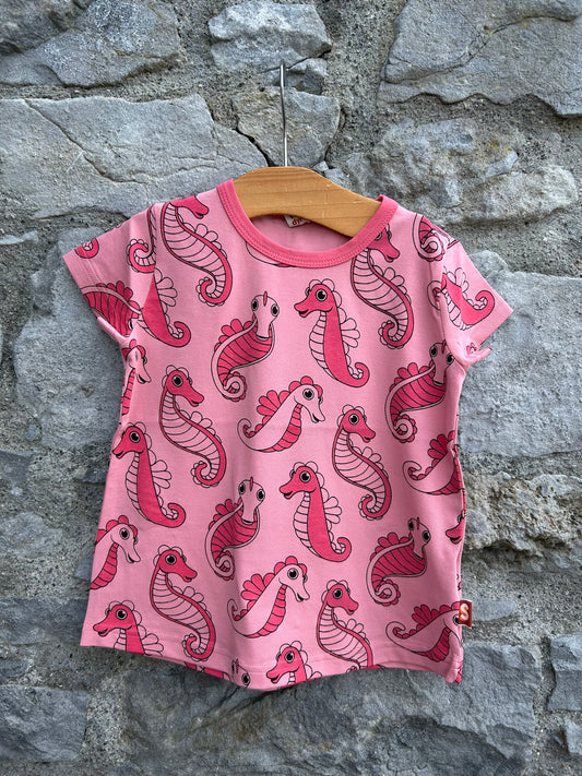 Seahorses pink top 2y (92cm)