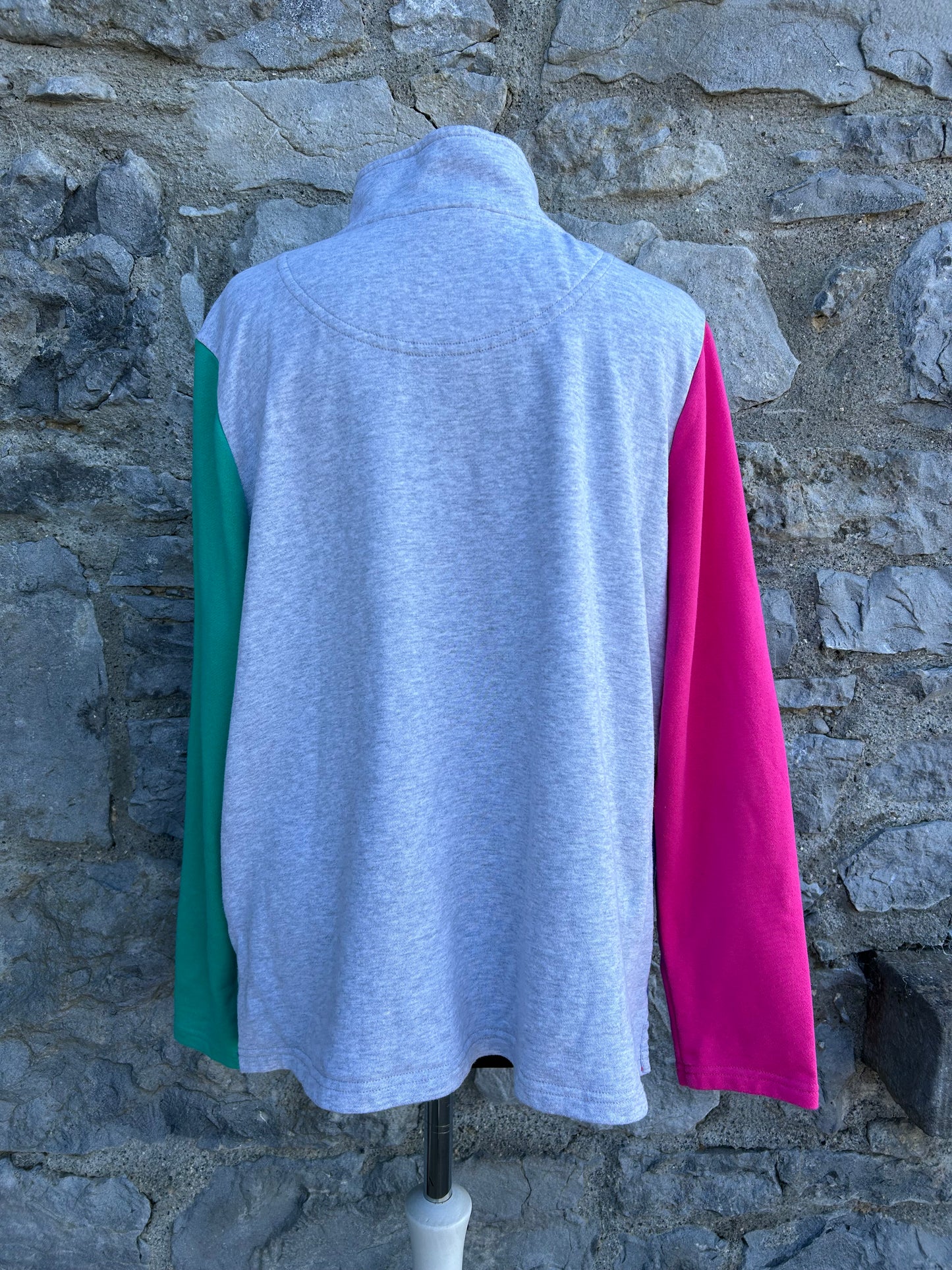 Block colours half zip uk 14-16