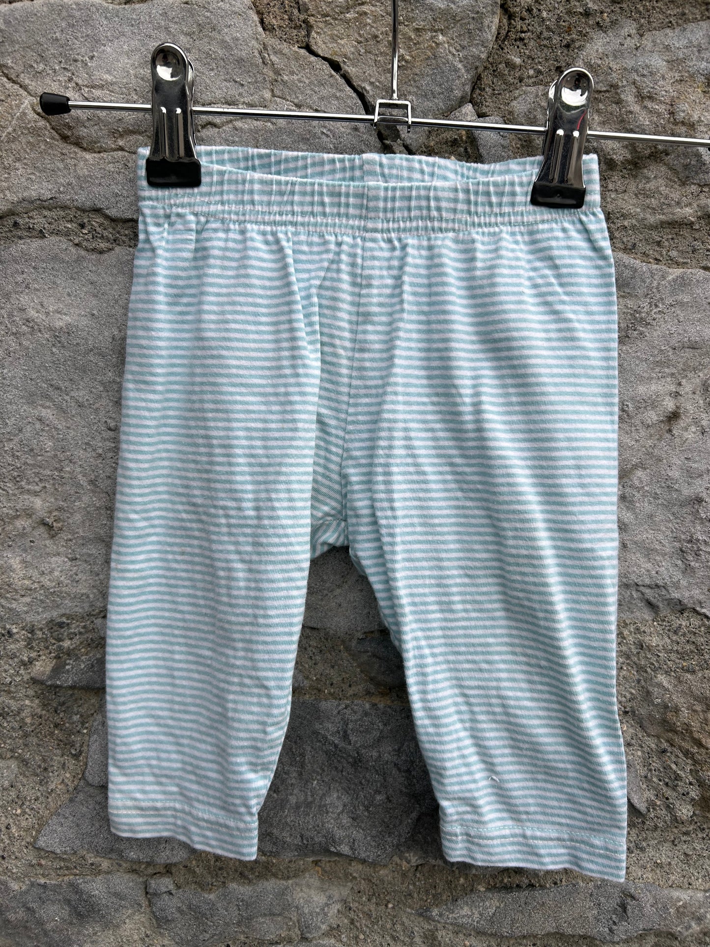 Blue stripy short leggings 12-18m (80-86cm)