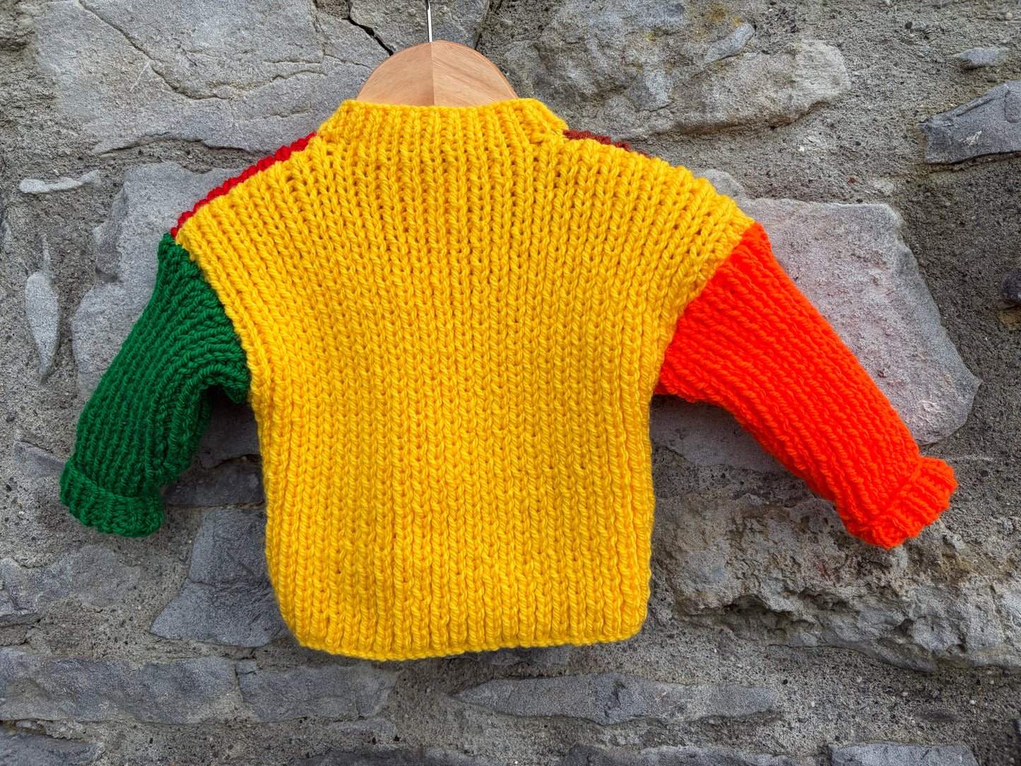 Block colours cardigan 6-9m (68-74cm)