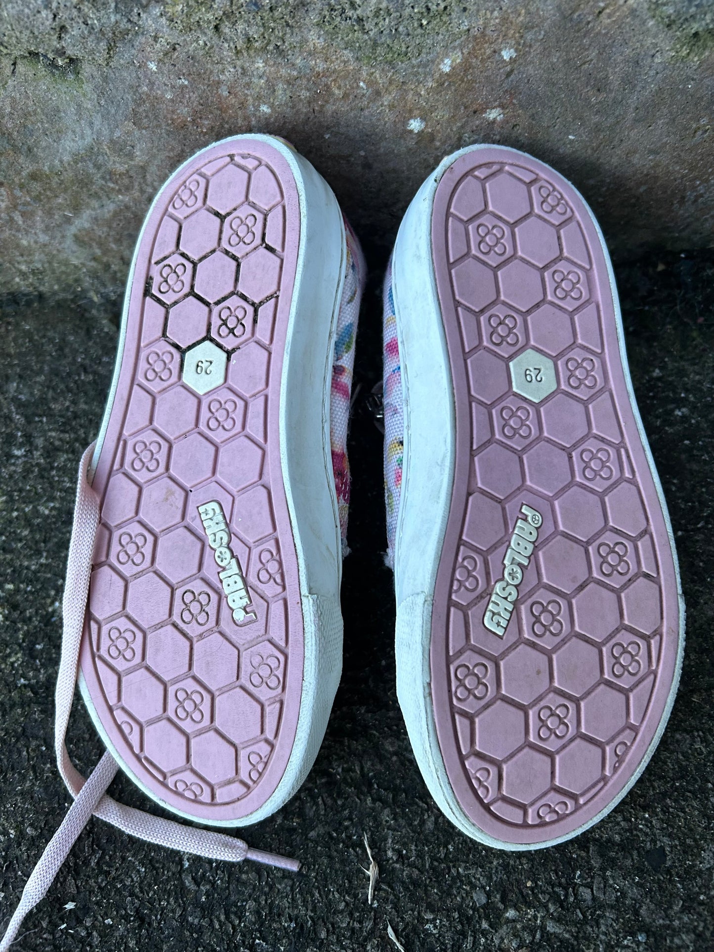 Pink floral trainers uk 11 (eu 29)