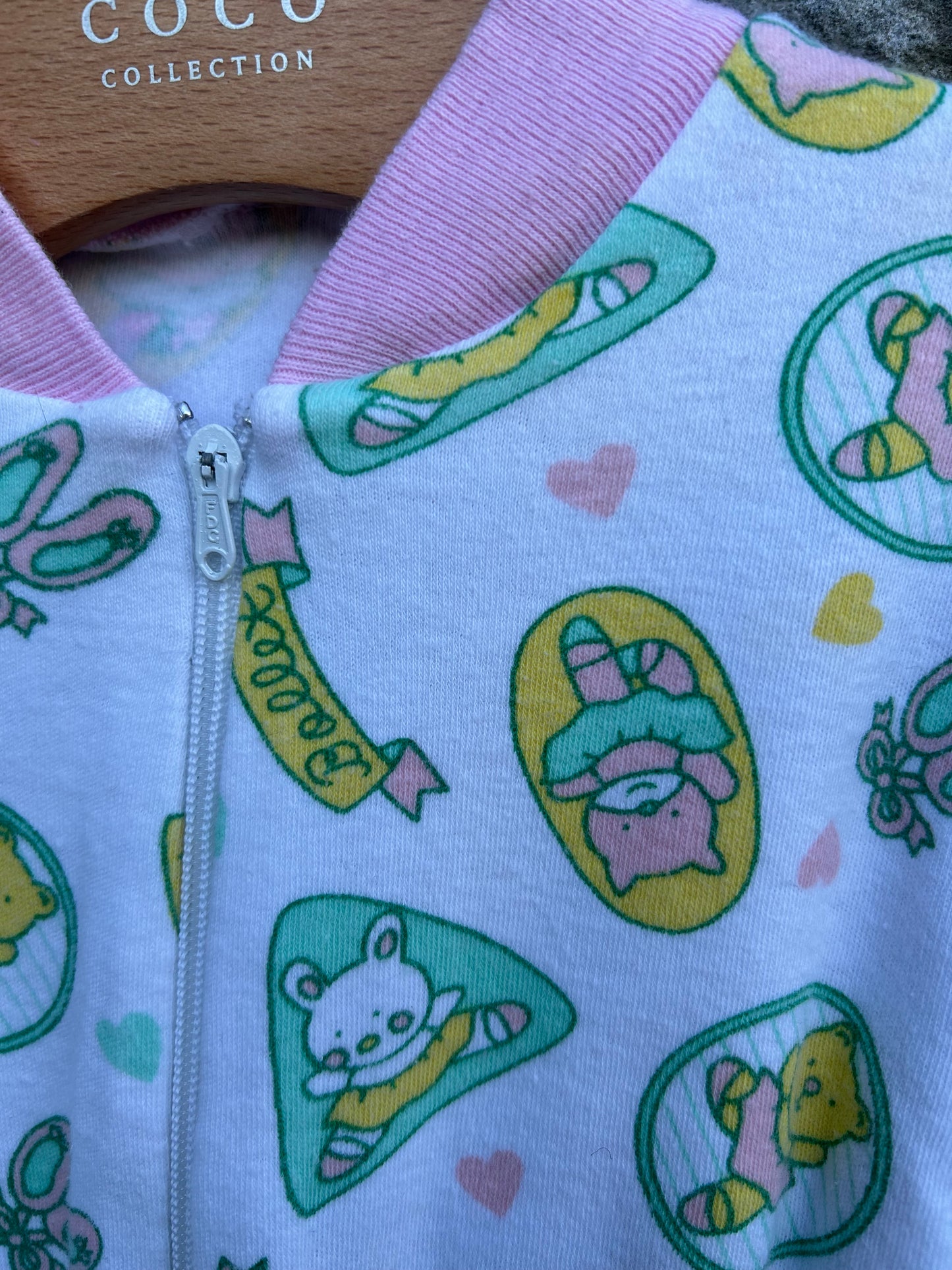 80s ballet bears onesie 0-3m (56-62cm)