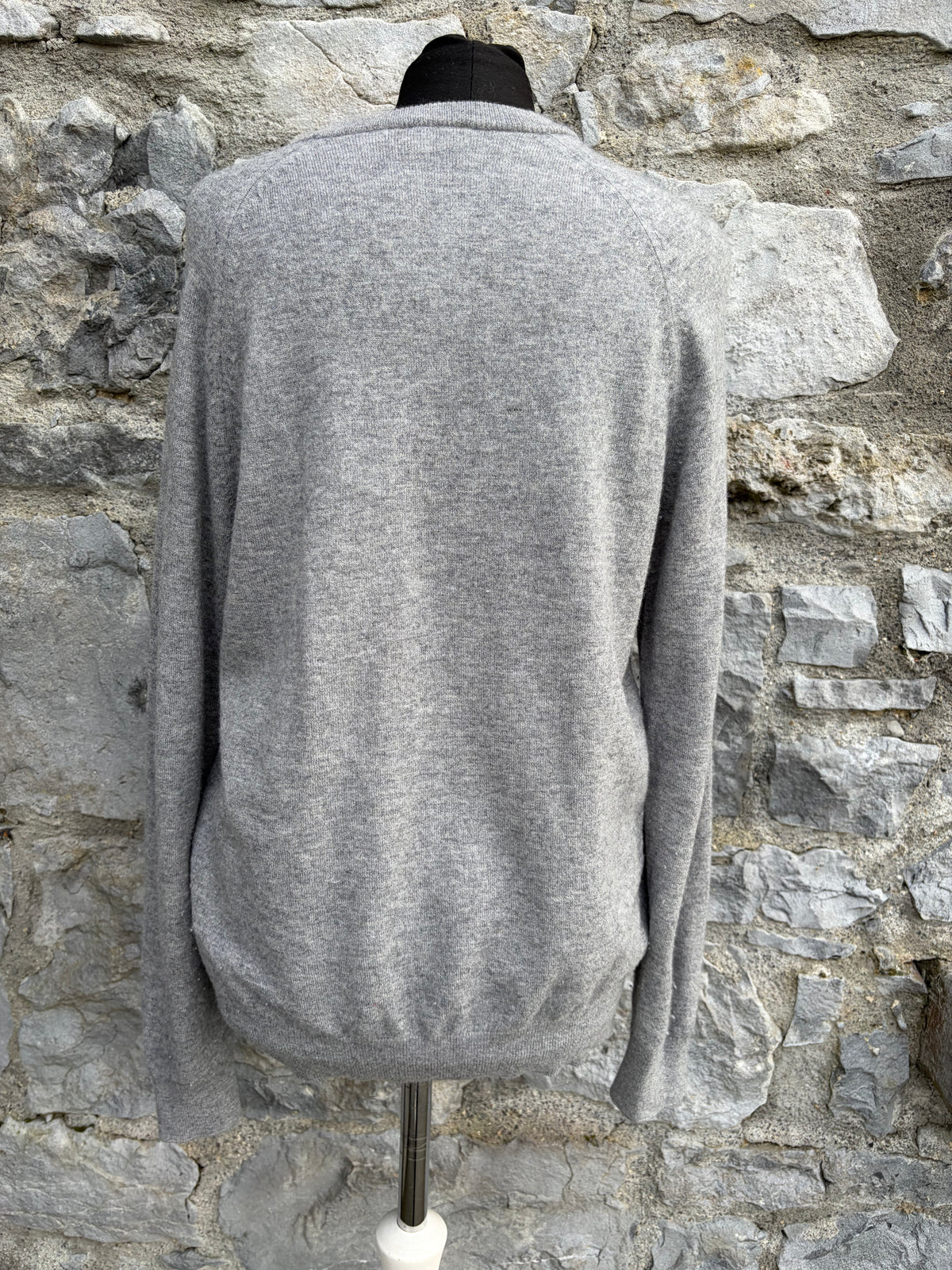 Grey lambs wool jumper Small