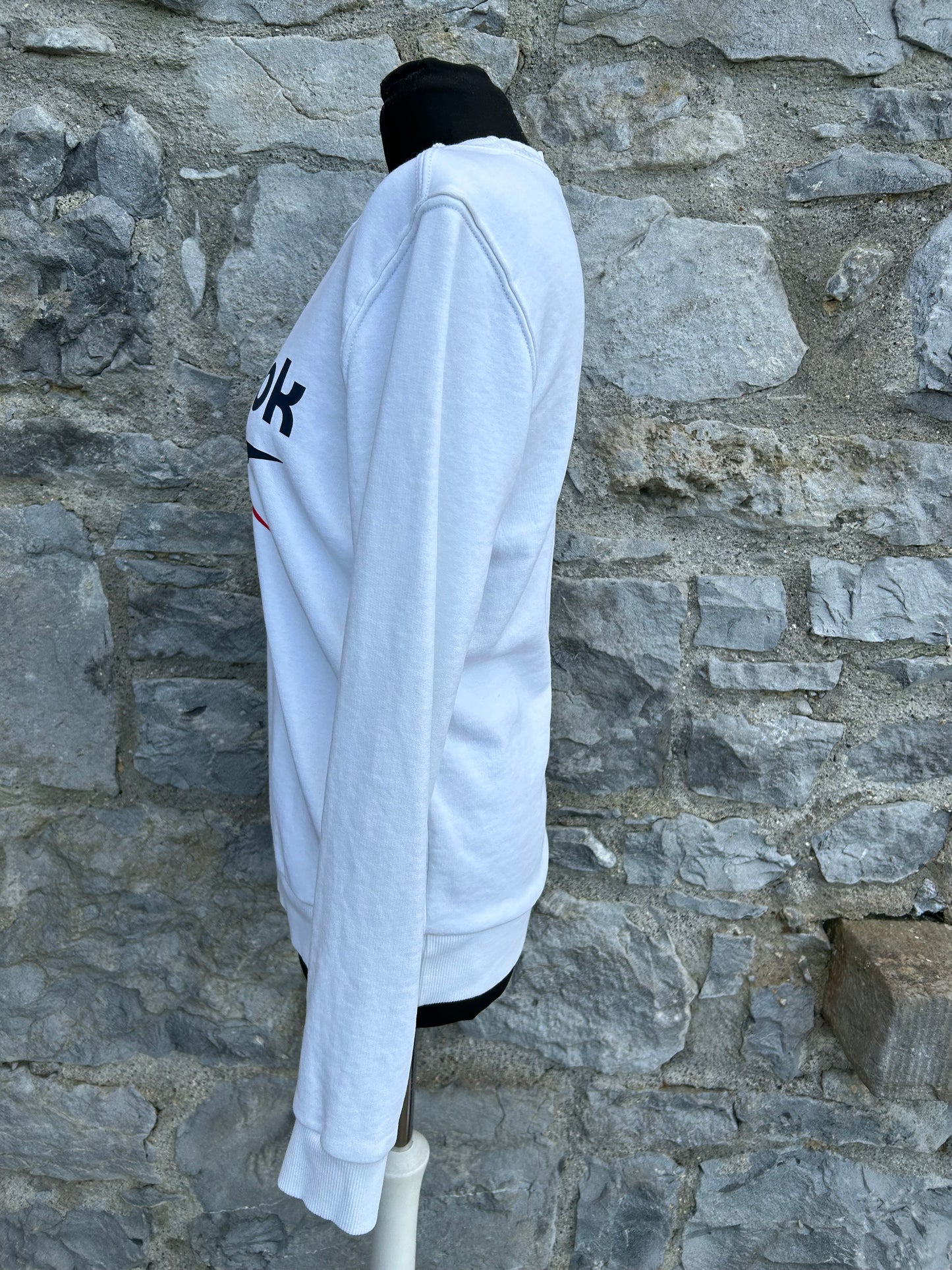 RBK White logo sweatshirt uk 8