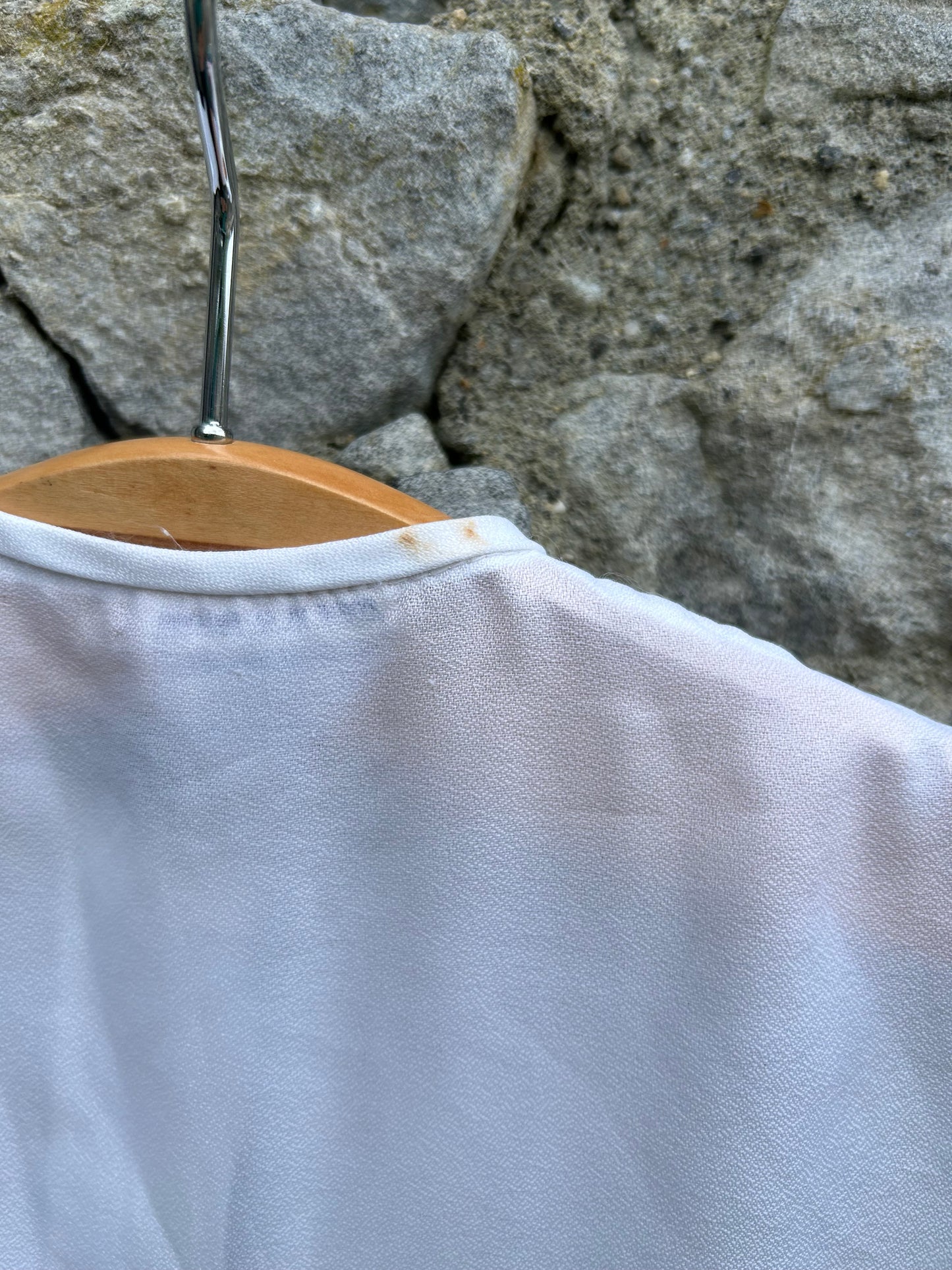 70s white top 9-12m (74-80cm)