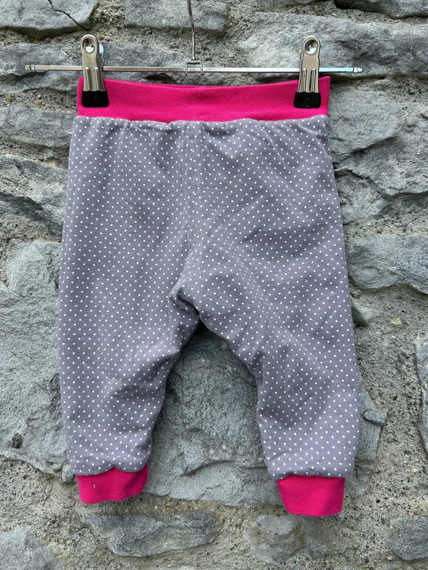 Narwhals pink reversible pants 3-6m (62-68cm)