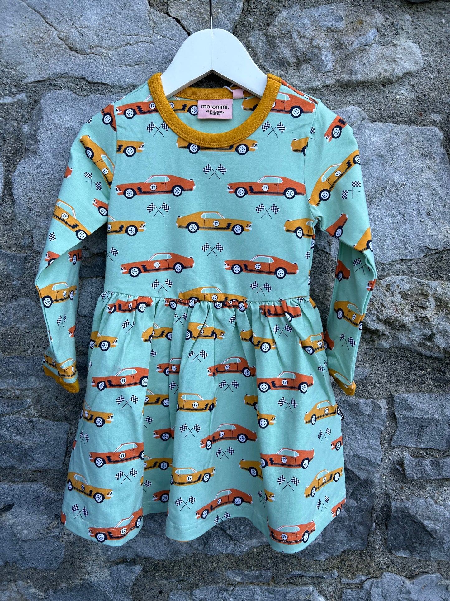 Racing cars dress 2-3y (92-98cm)