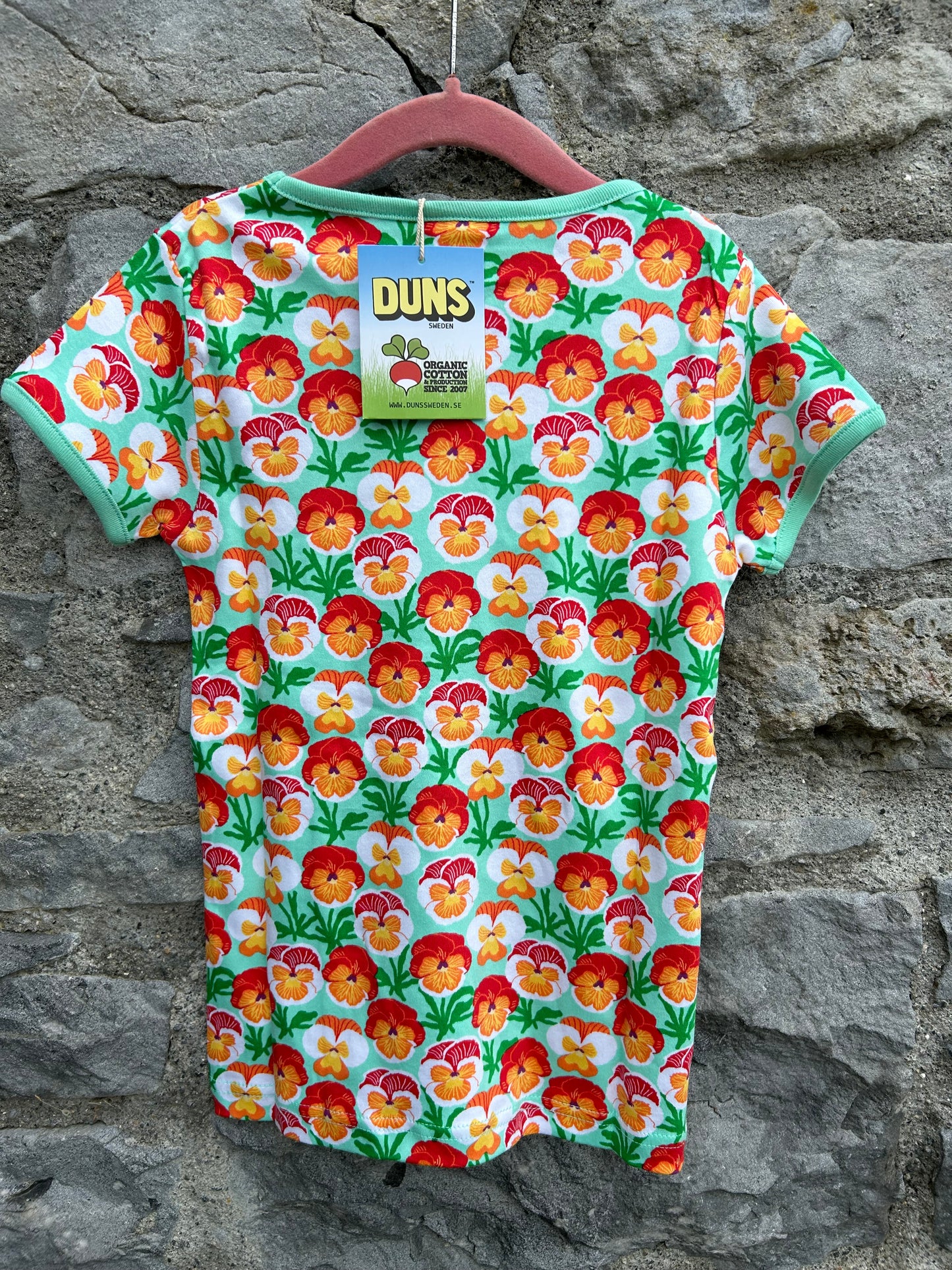 Pansy beach glass T-shirt 7y (122cm)