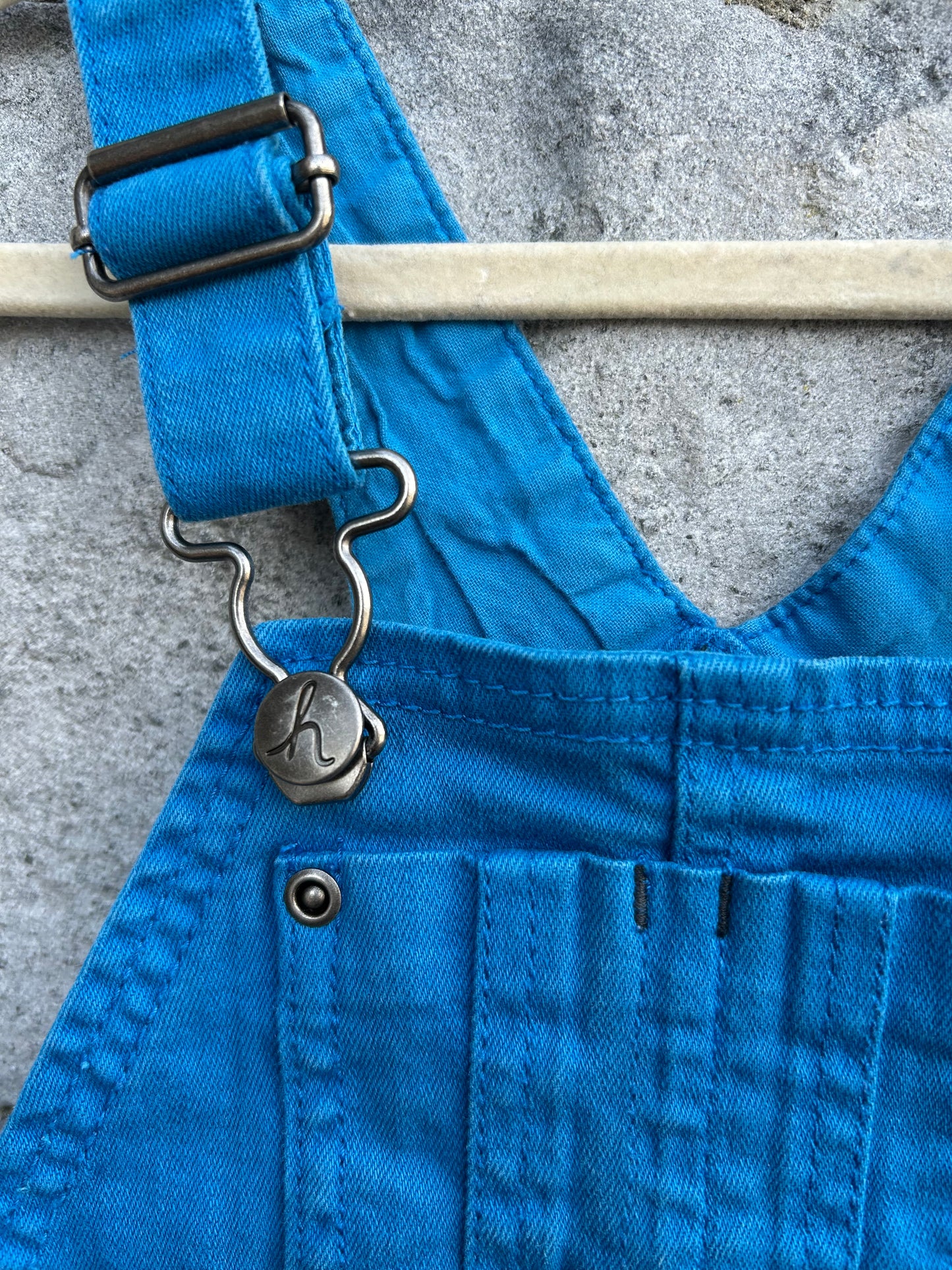 Blue denim dungarees 3-6m (62-68cm)