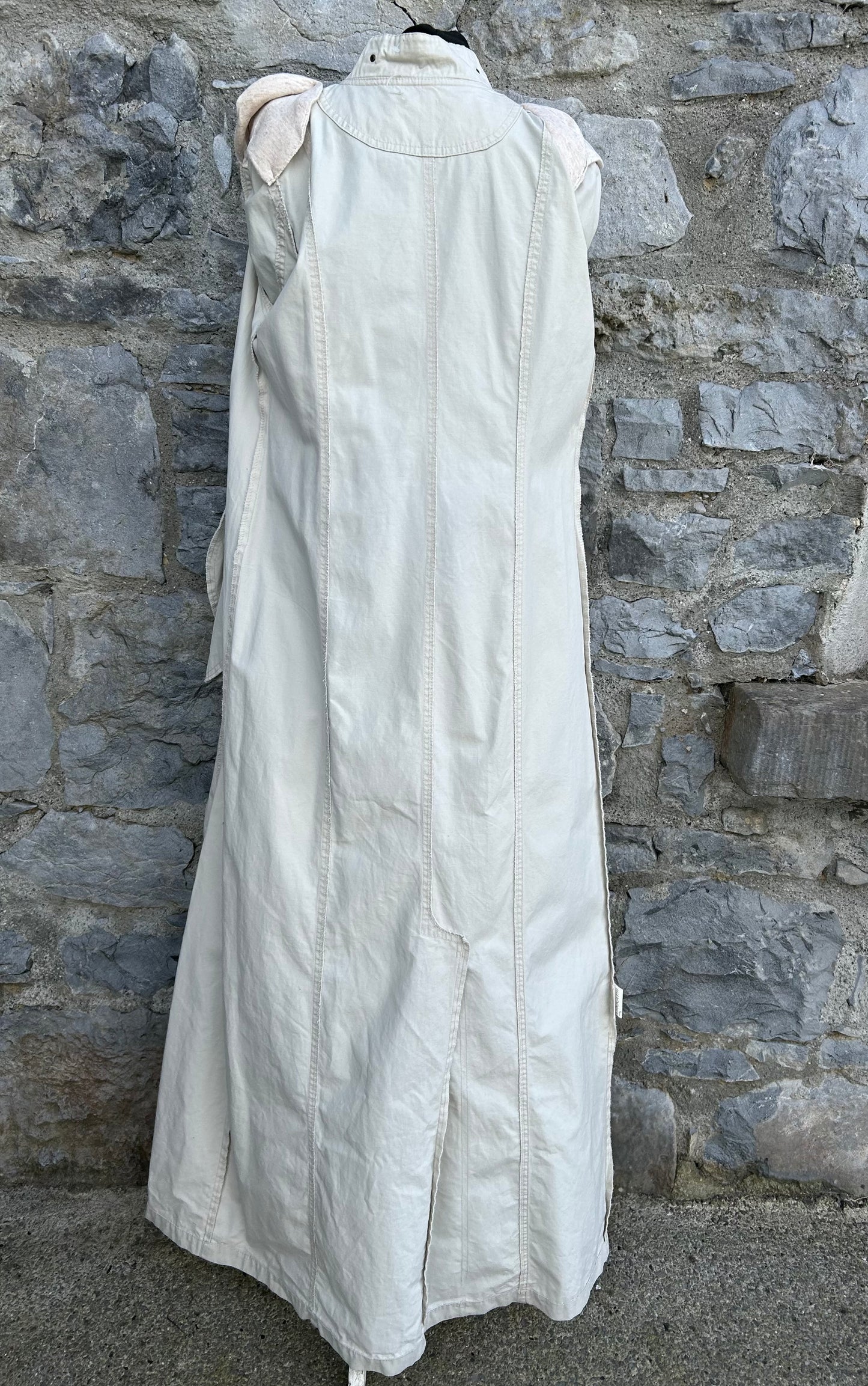 90s beige maxi coat uk 8-10