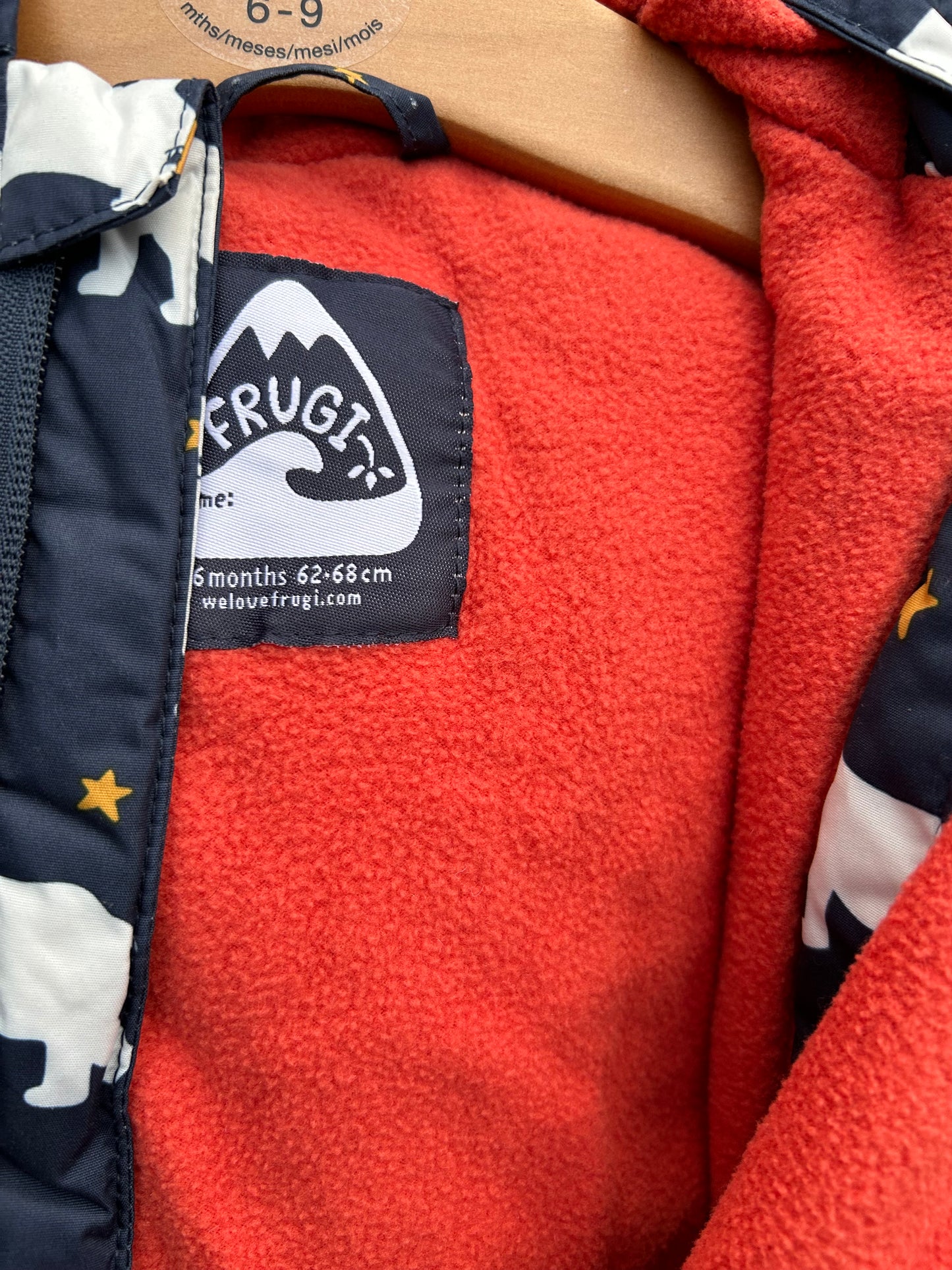 Polar bears navy onesie 3-6m (62-68cm)