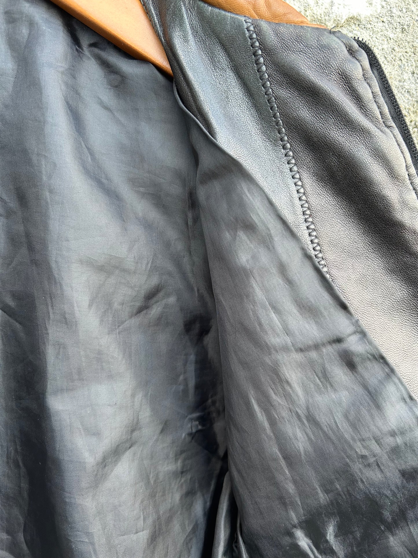 90s leather tassel jacket 4-5y (104-110cm)