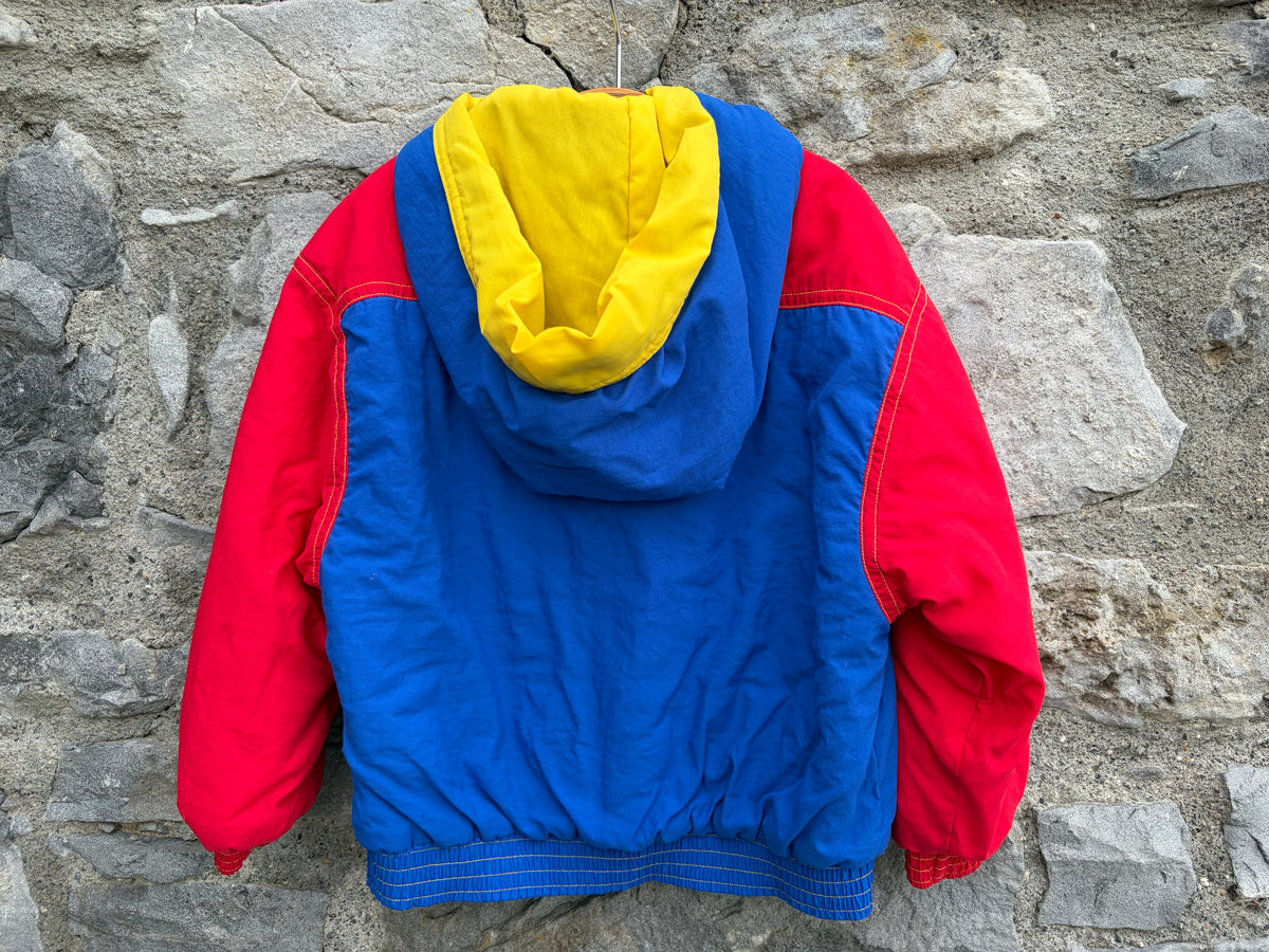 80s Blue&red winter jacket 3y (98cm)