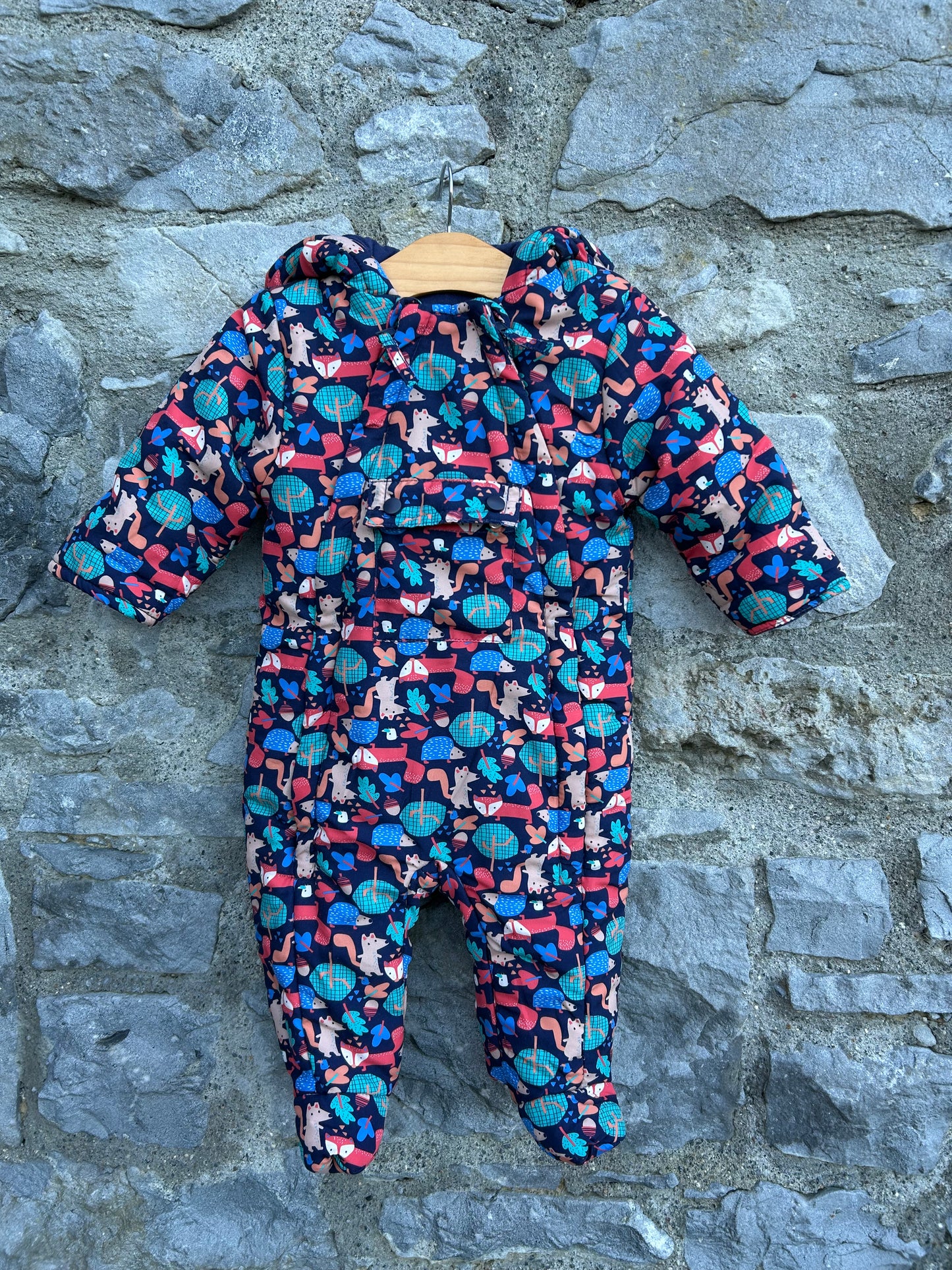 Woodland navy winter suit 3-6m (62-68cm)