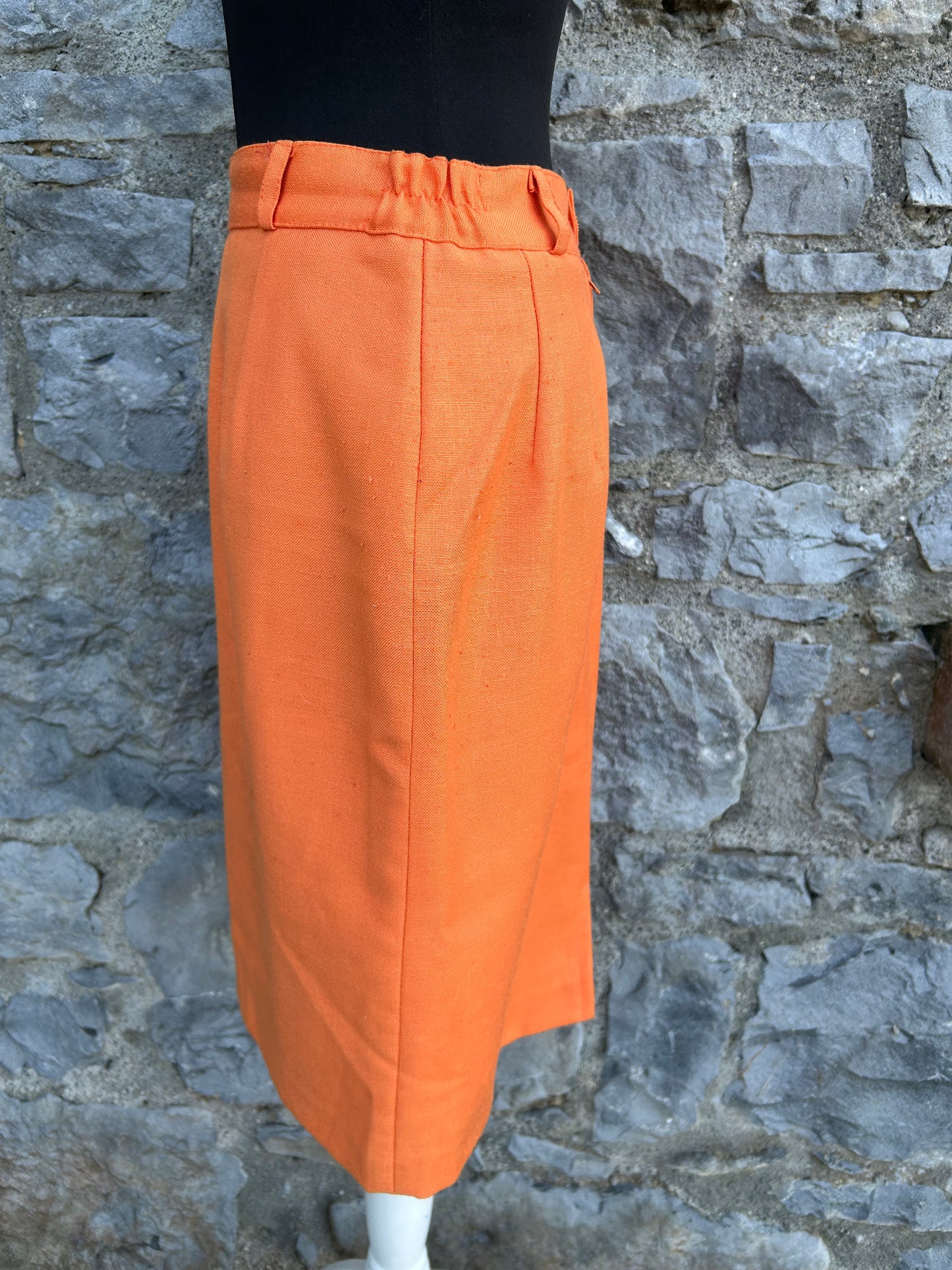 90s orange skirt uk 10