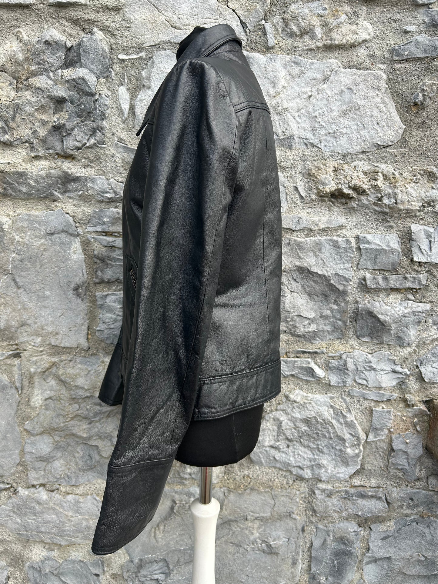 Black leather jacket uk 8-10