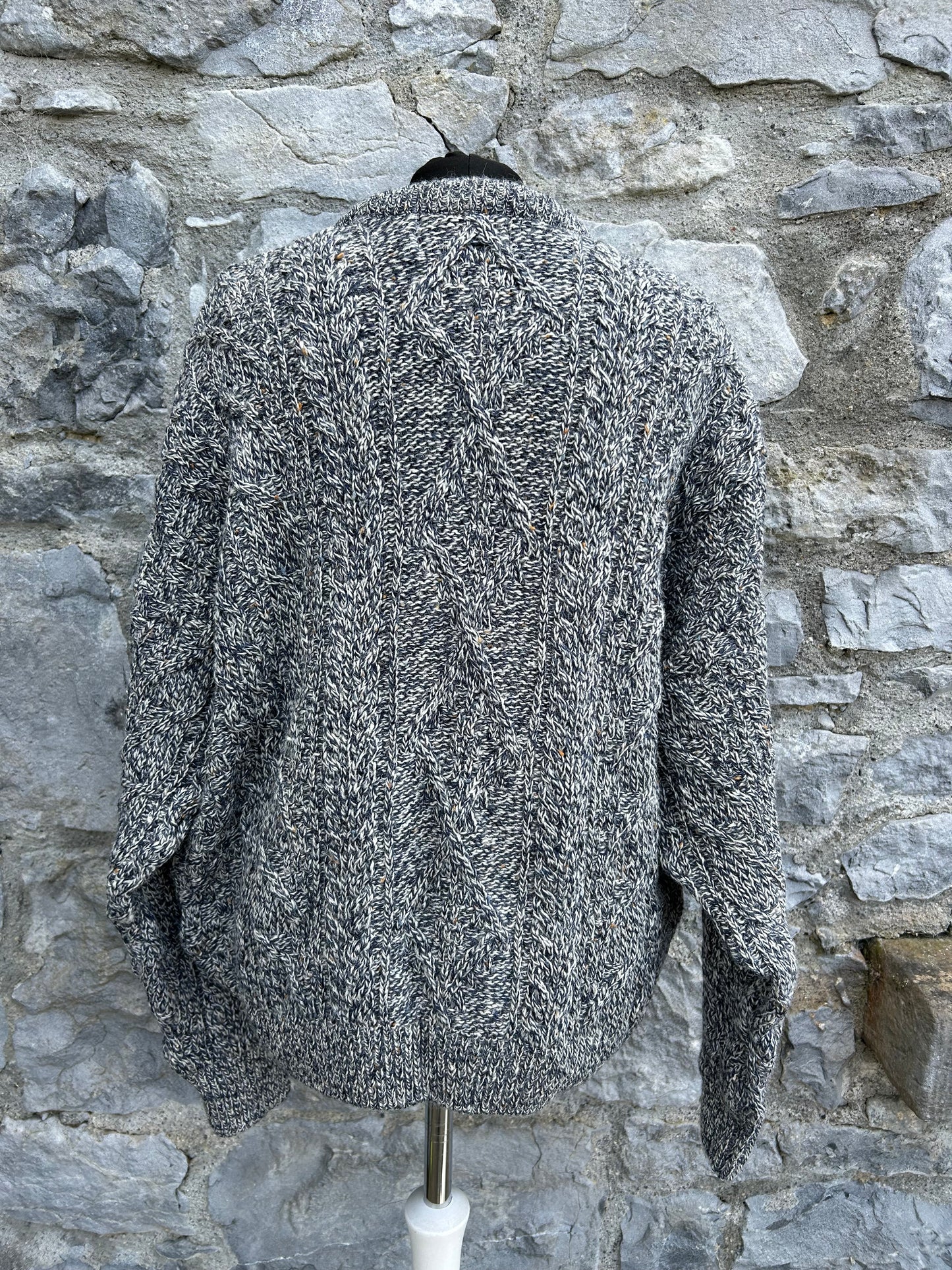 Grey cable jumper Large