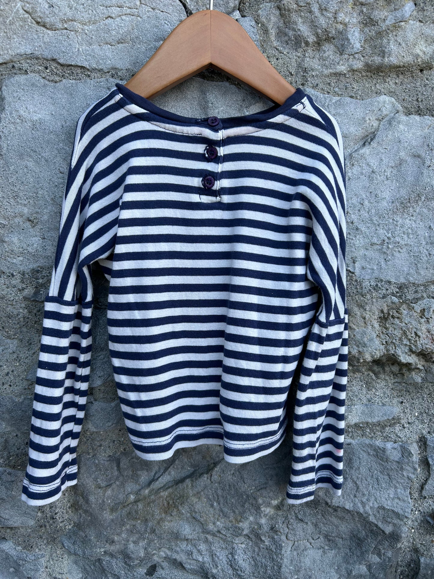 Black&white stripy top 18-24m (86-92cm)