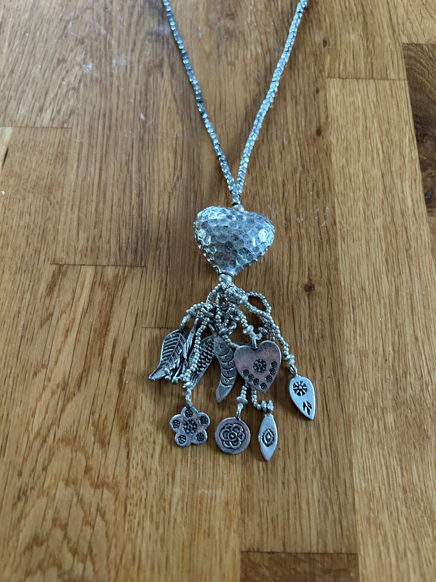 Heart and charms necklace