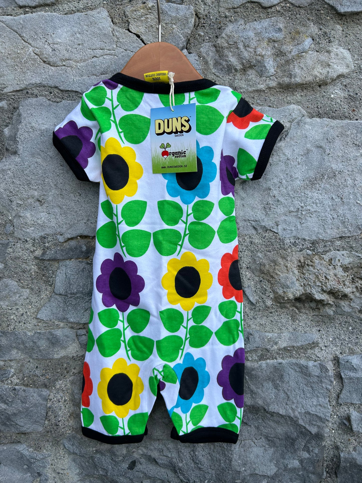 Big colourful flowers rompers 6m (68cm)