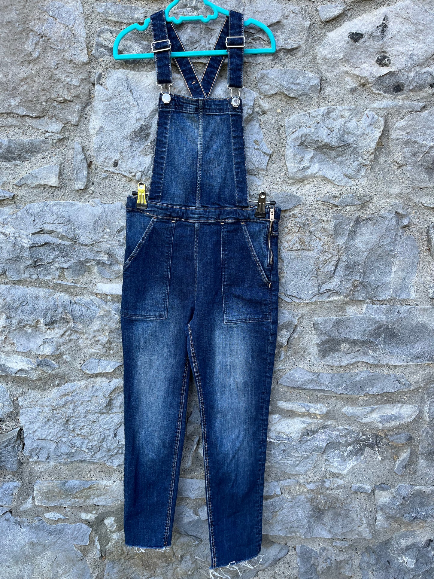Denim cropped dungarees 11-12y (146-152cm)