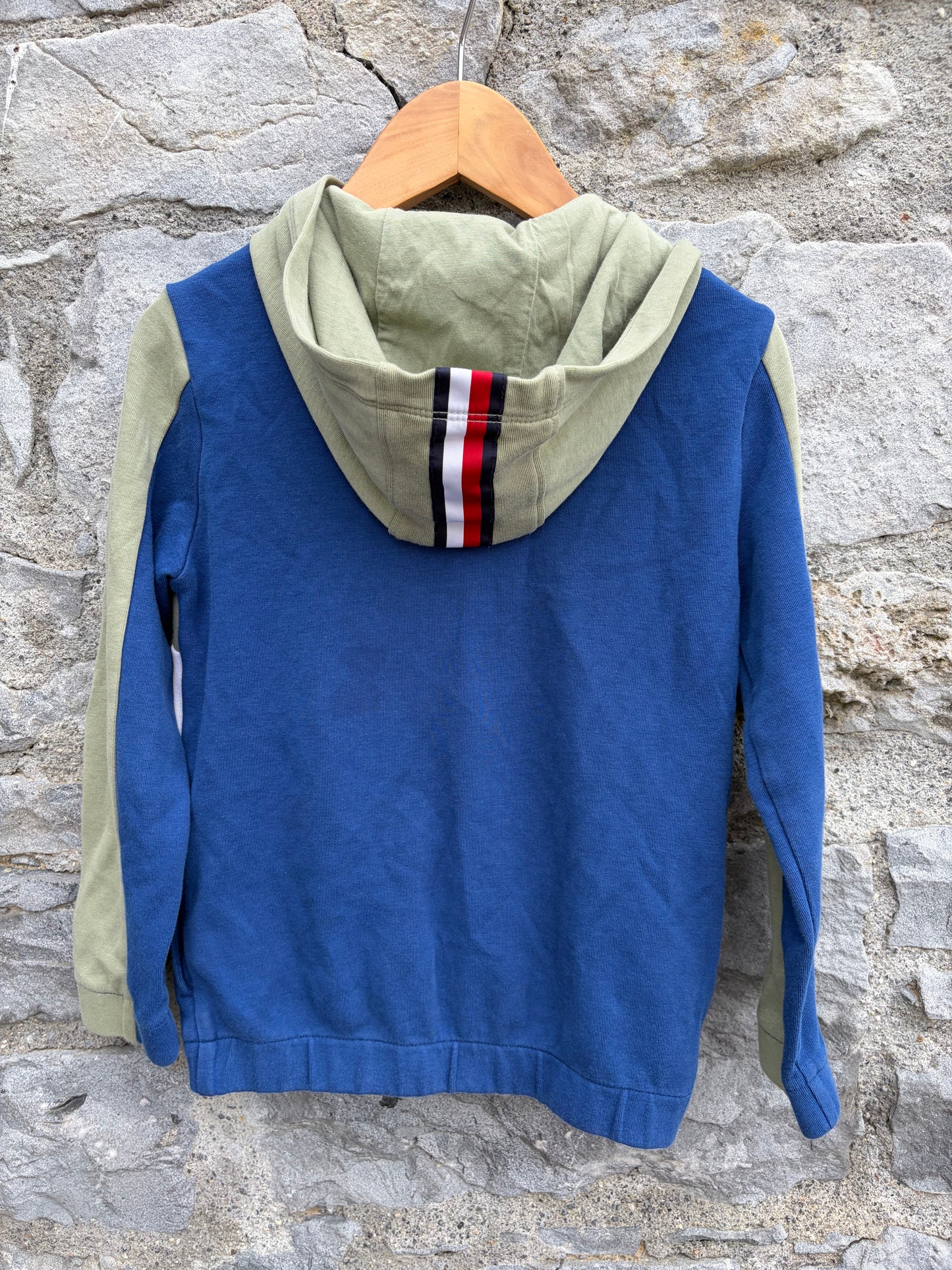 TH beige&navy hoodie 6-7y (116-122cm)