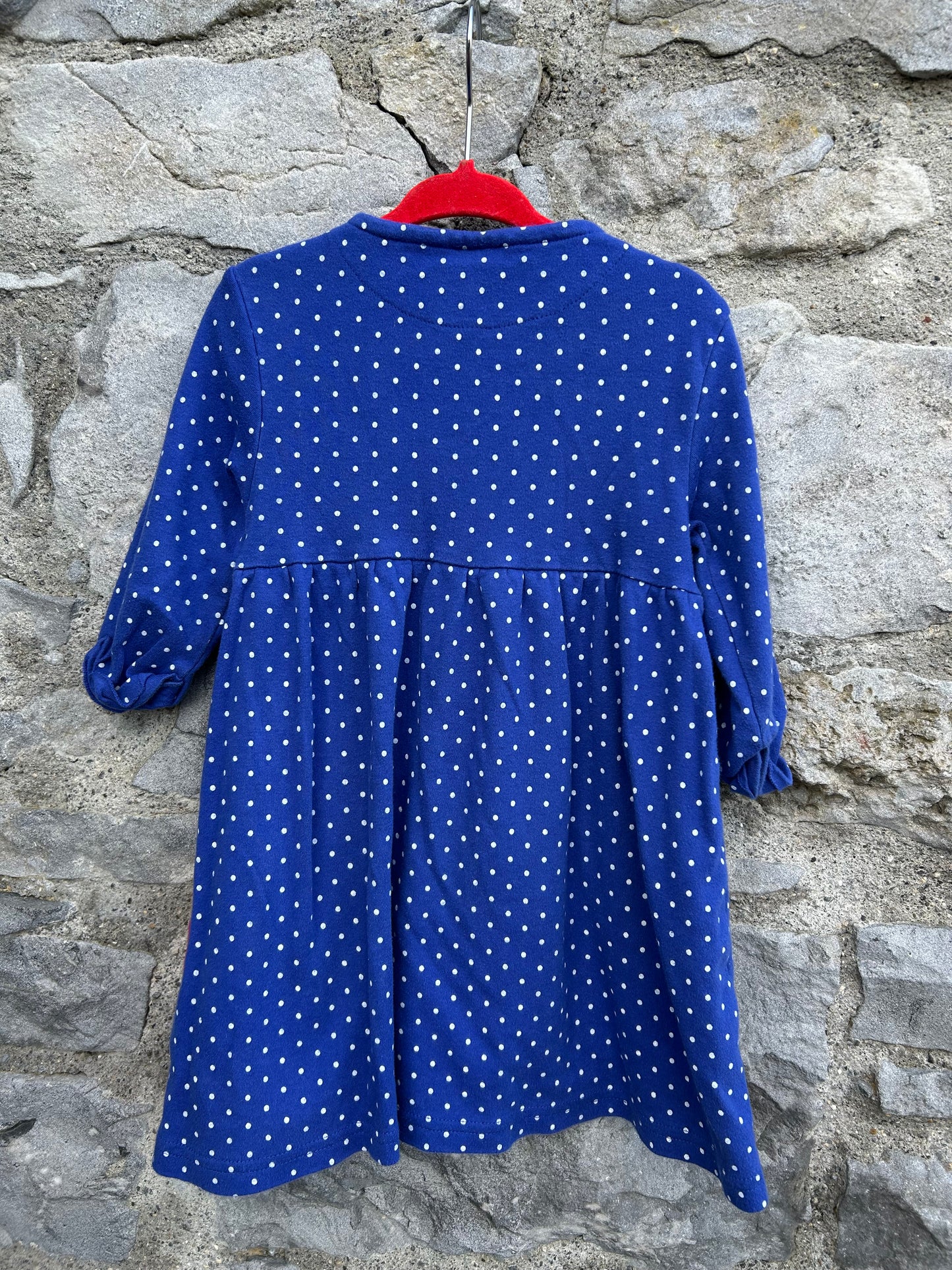 Friendly Dino polka dot dress 2-3y (92-98cm)
