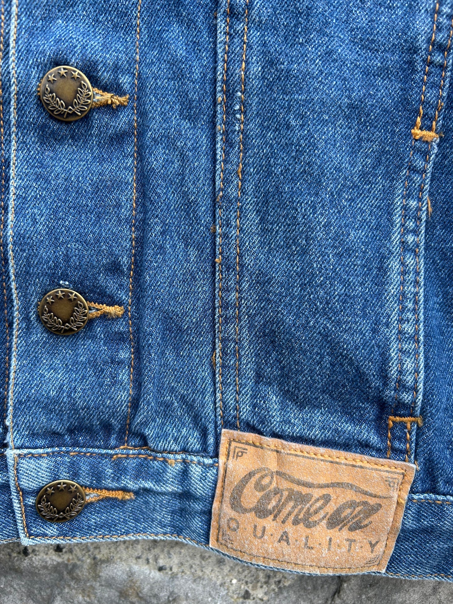 90s navy denim jacket 5y (110cm)