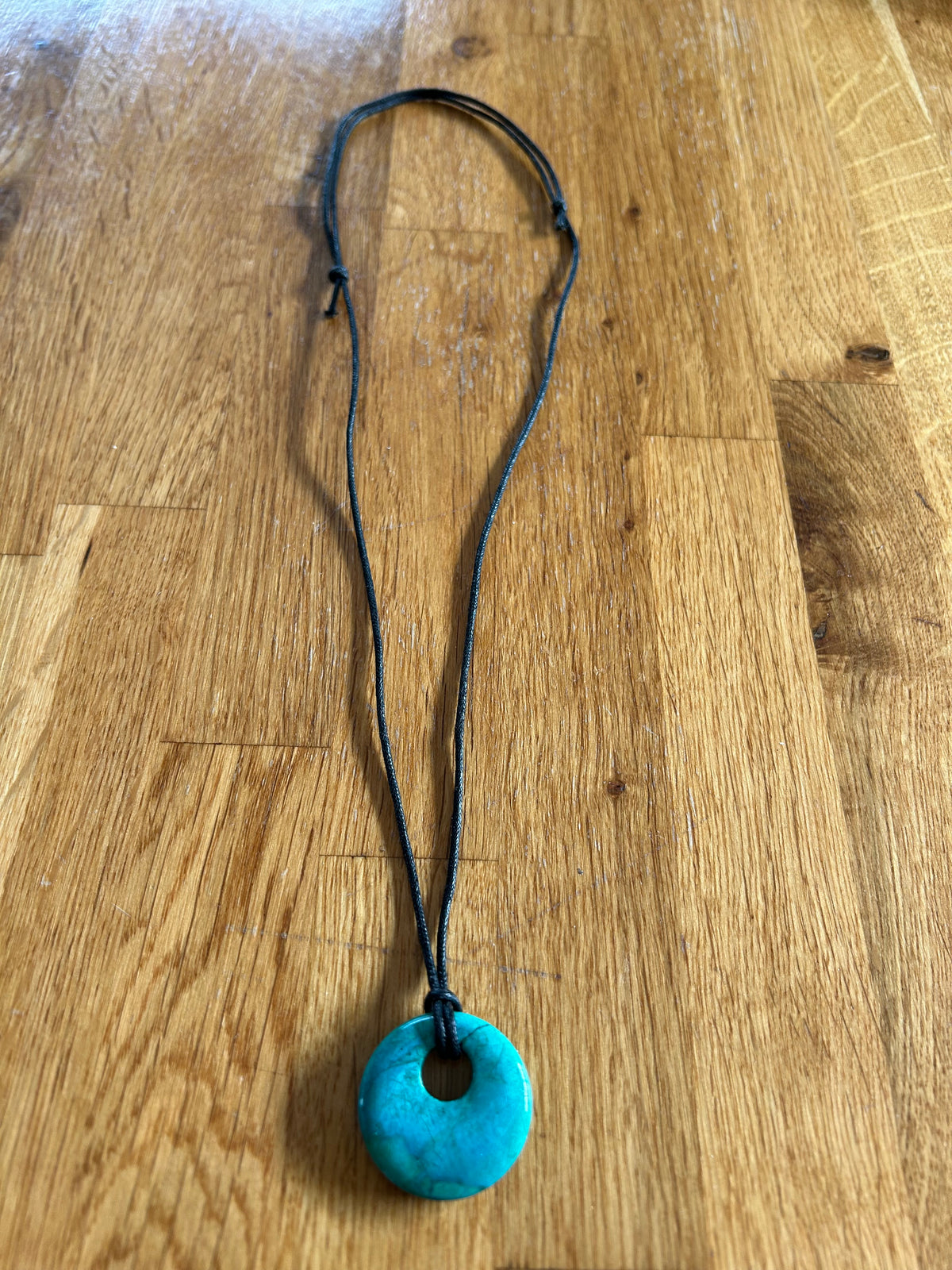 Circle turquoise necklace