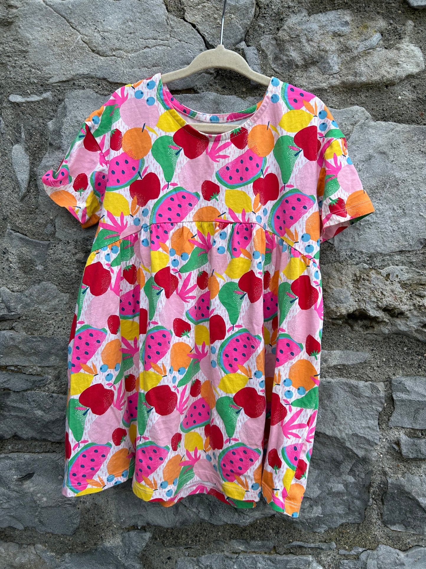 Colourful fruit dress 3-4y (98-104cm)