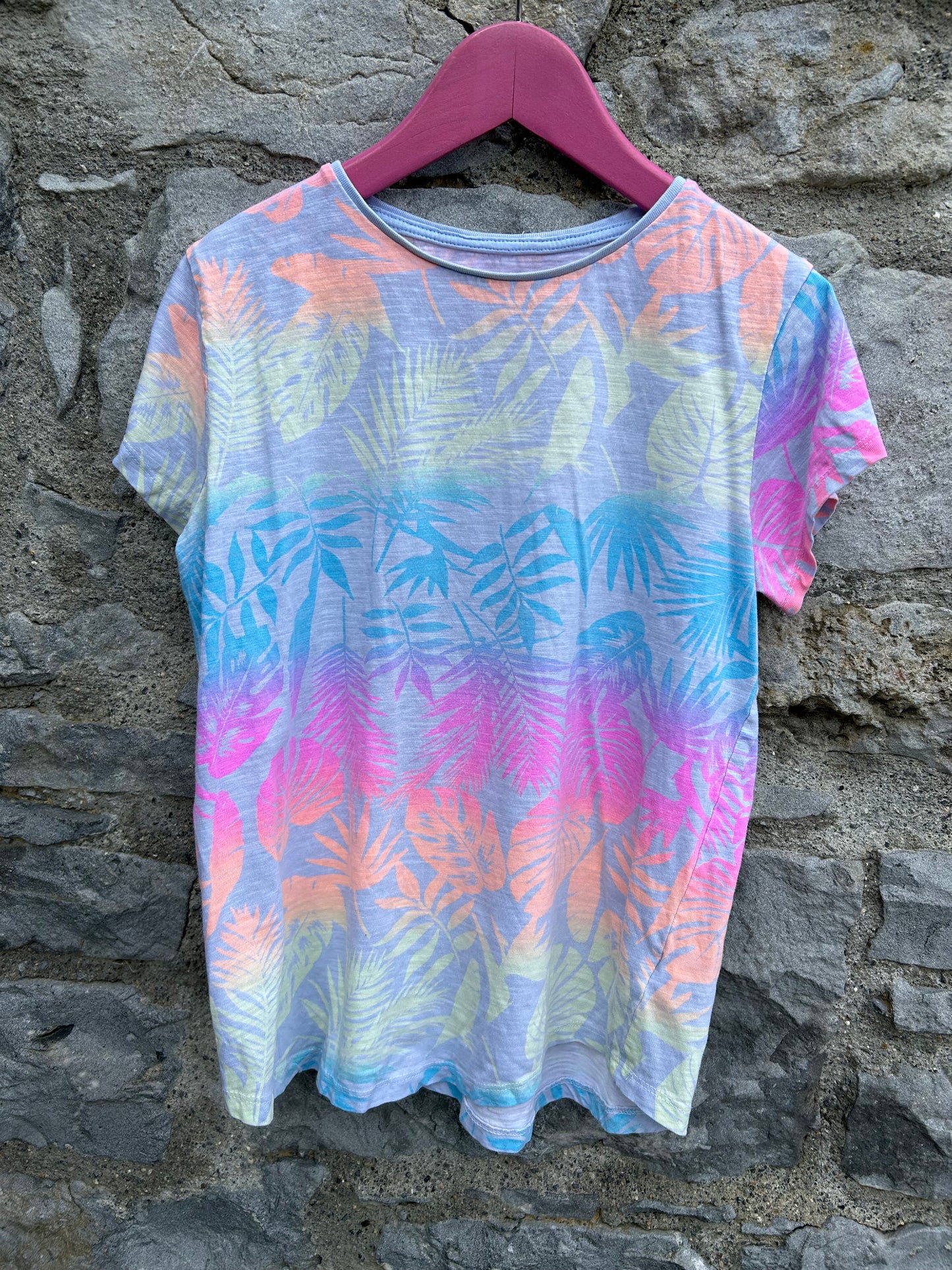 Ombré rainbow leaves T-shirt 11-12y (146-152cm)