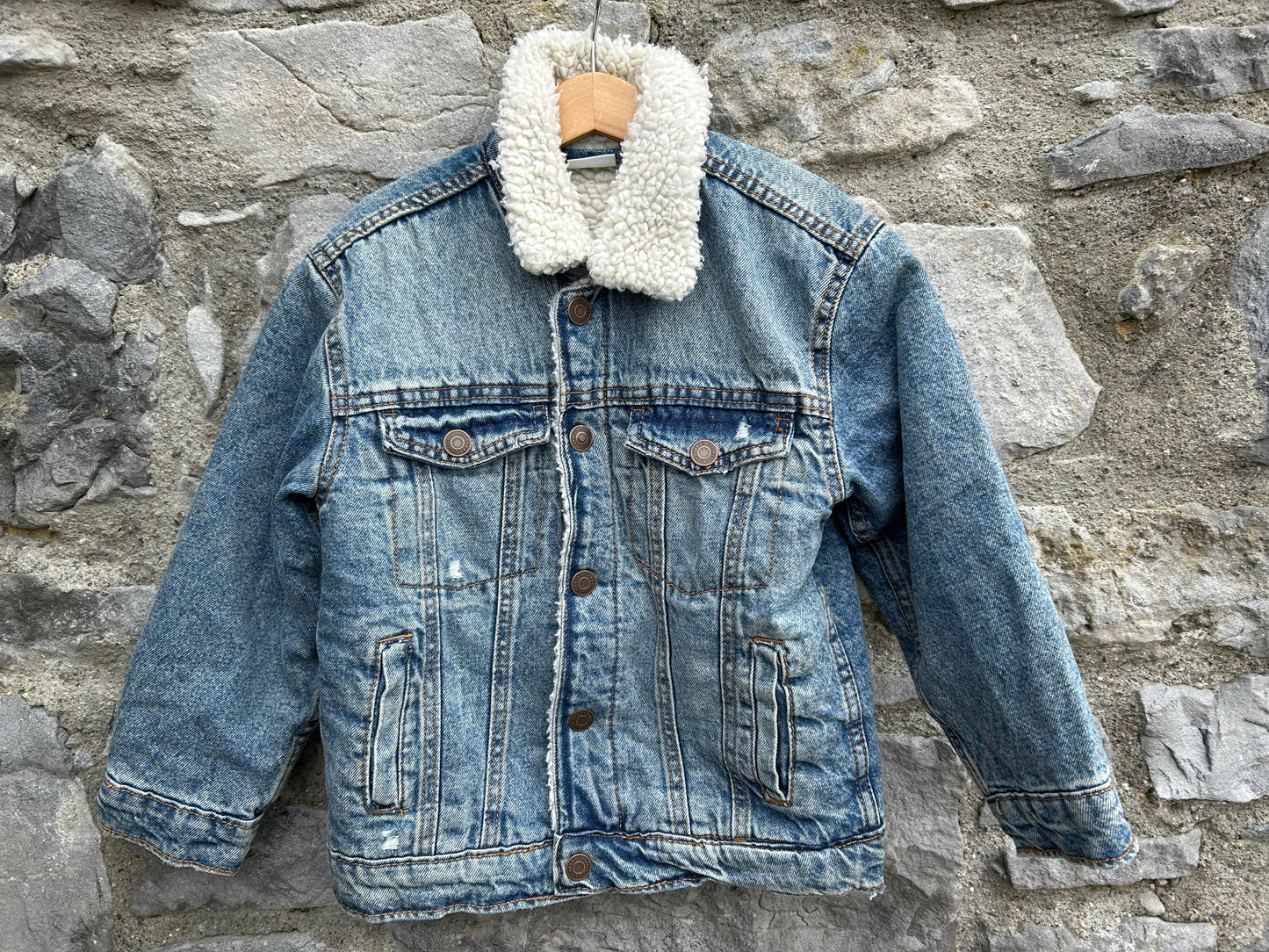 Denim fleece lined jacket 5-6y (110-116cm)